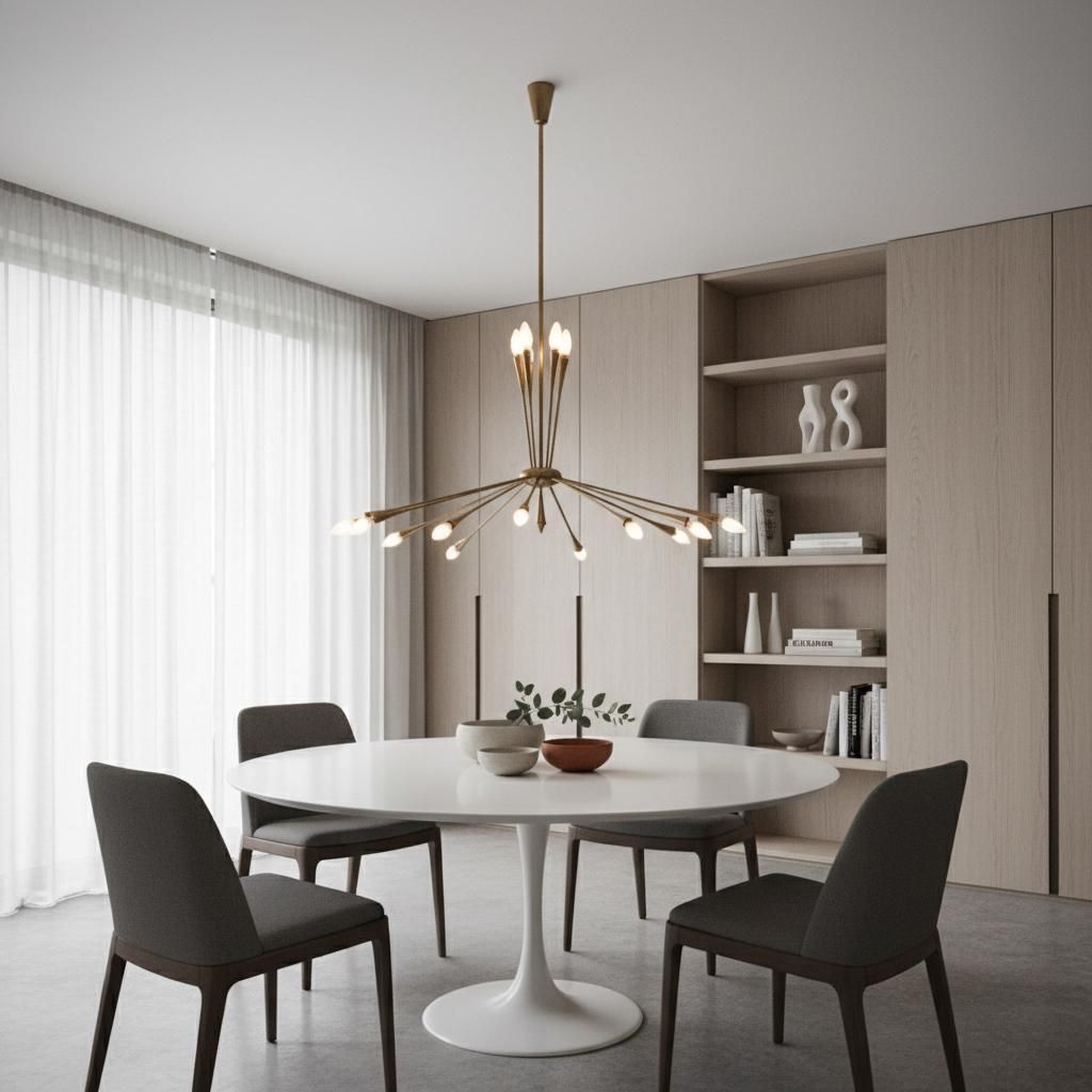 1950s Mid Century Modern Huge Sputnik Chandelier By Oscar Torlasco For Lumi photo for sale