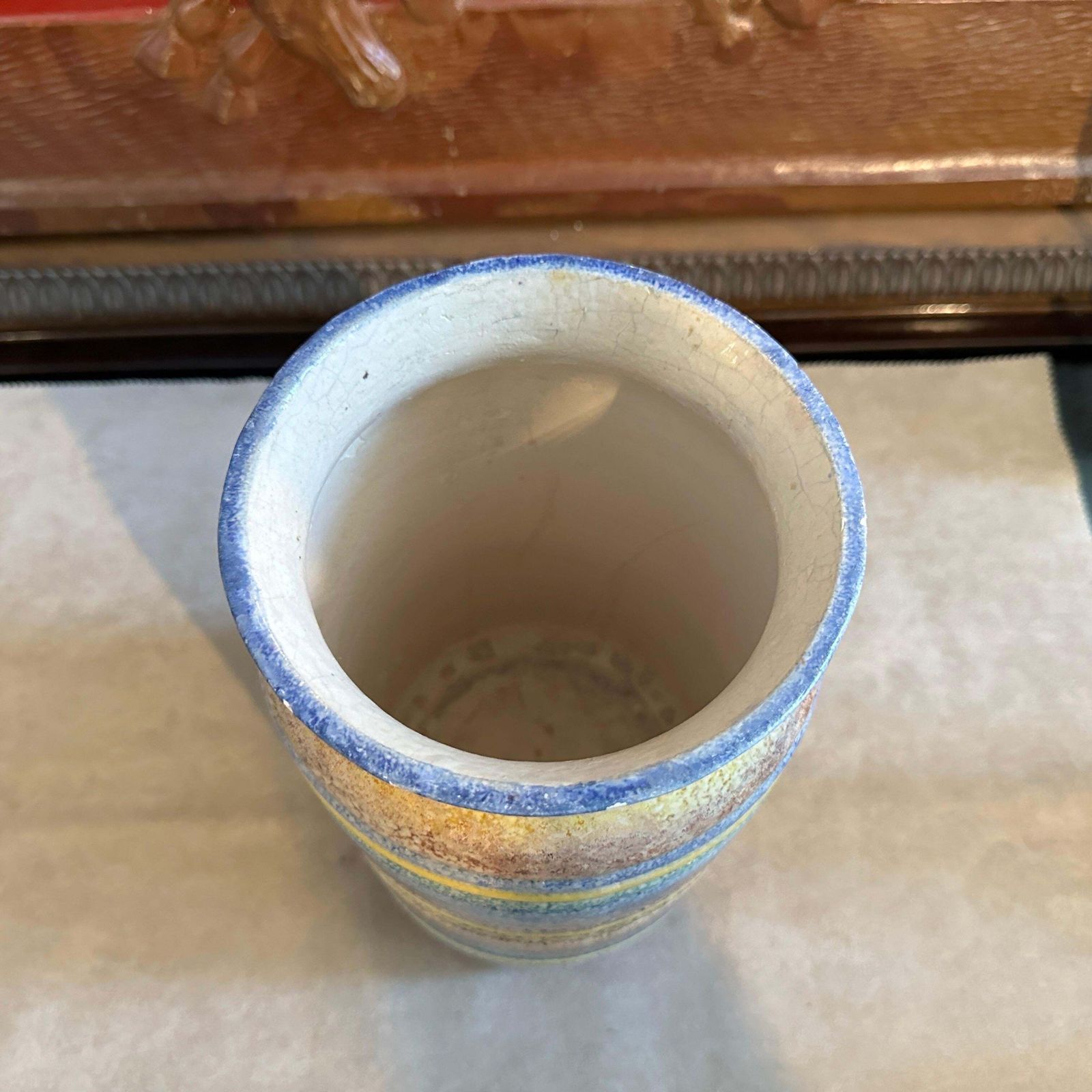 1930s Art Deco Futurist Ceramic Vase By Ceramiche Di Albisola photo Home Decor
