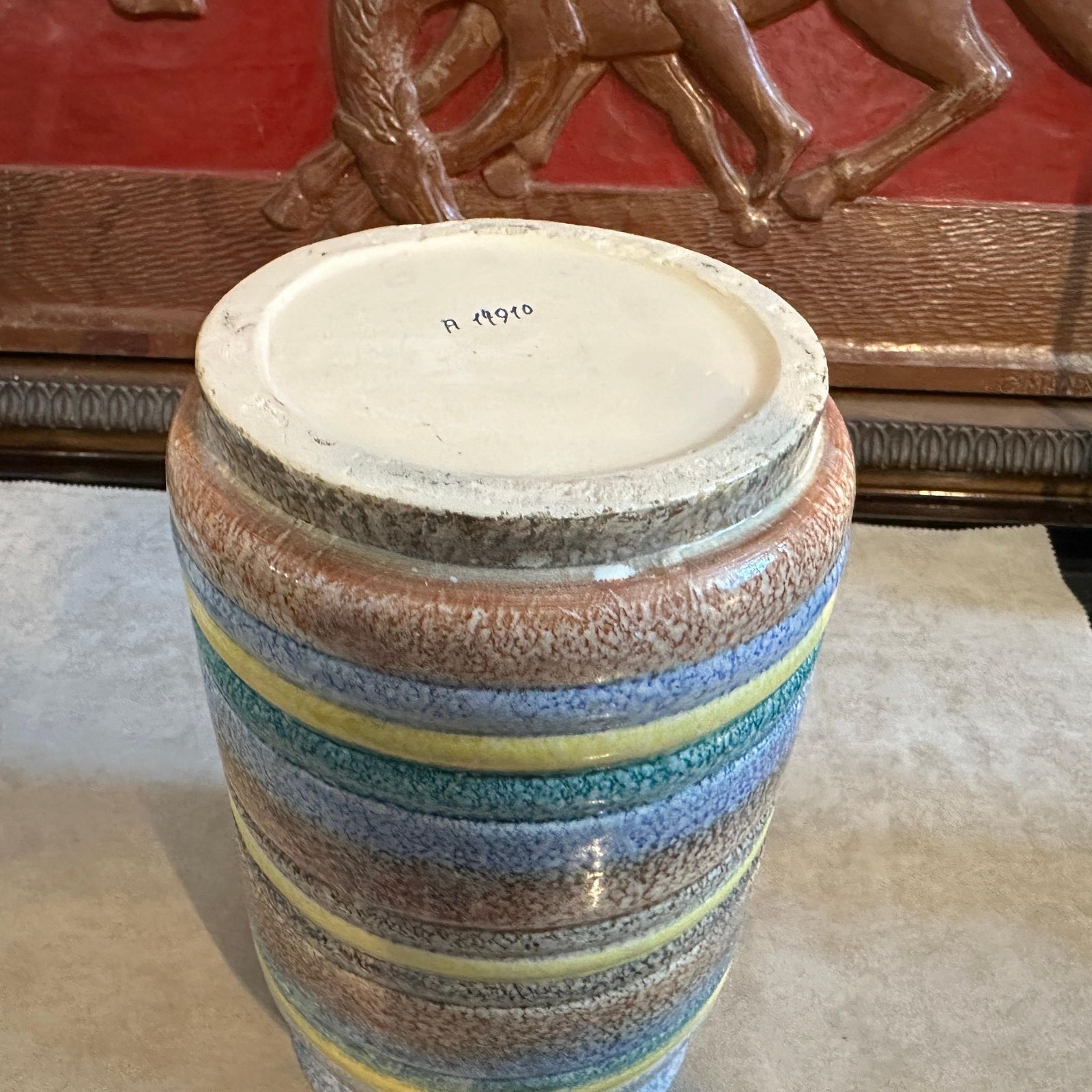 1930s Art Deco Futurist Ceramic Vase By Ceramiche Di Albisola photo vinterior