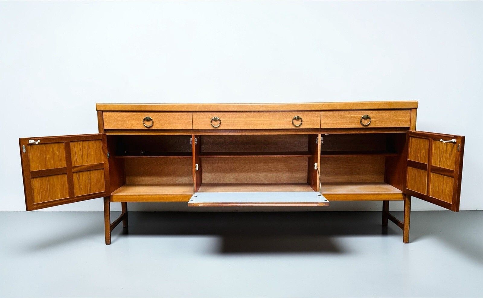 Nathan Teak Sideboard Squares Range Mid Century Retro C1960s Rare photo Furniture