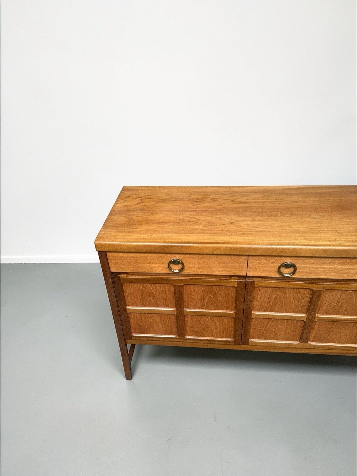 photo vinterior Nathan Teak Sideboard Squares Range Mid Century Retro C1960s Rare