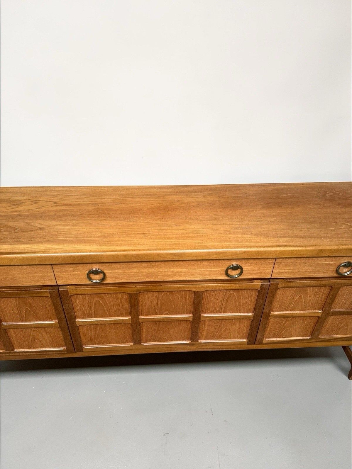 photo vintage Nathan Teak Sideboard Squares Range Mid Century Retro C1960s Rare