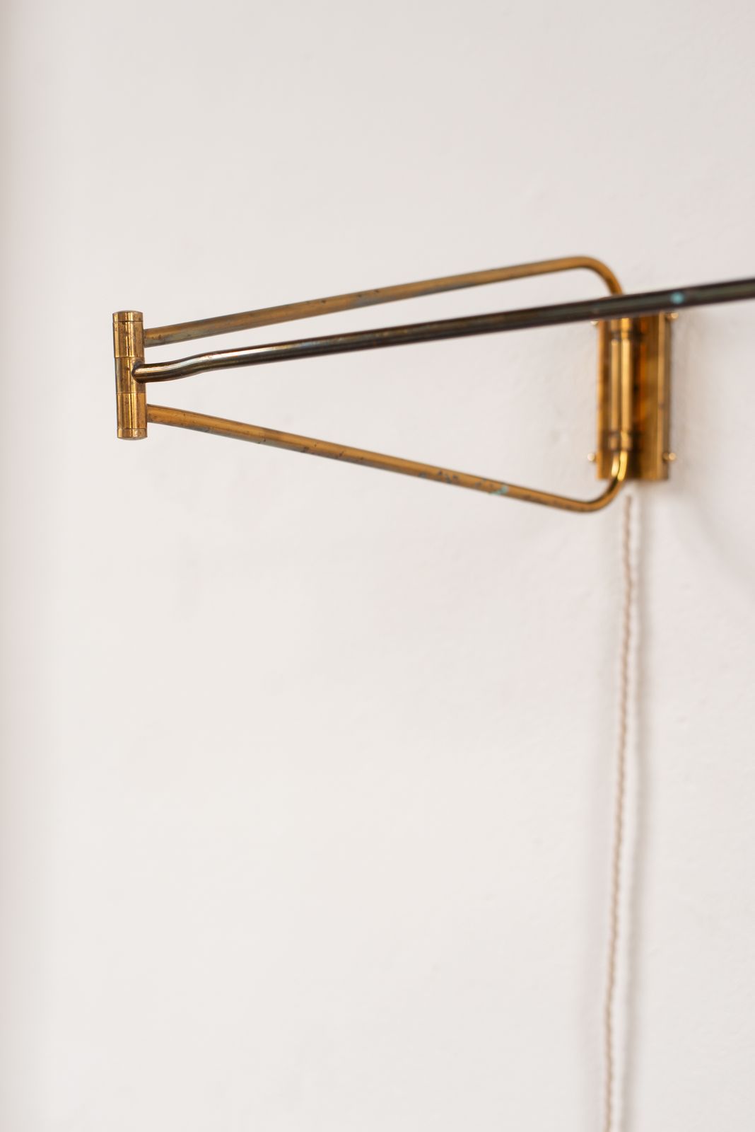 Brass And Metal Wall Light By Maison Lunel, France C1950 photo Lighting