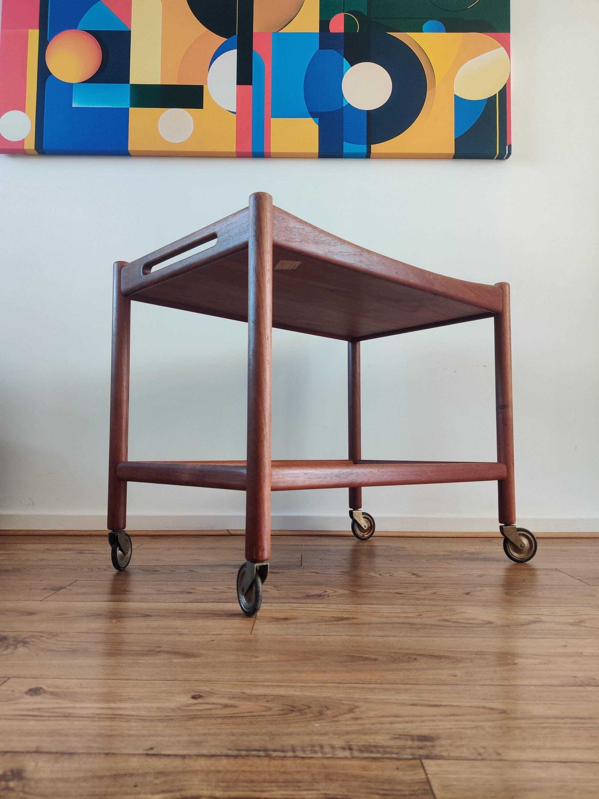 Vintage Hans J Wegner At 45 Teak Drinks Trolley, Andreas Tuck Mid Century Design 1950's Danish Made. Delivery Details Check Description.