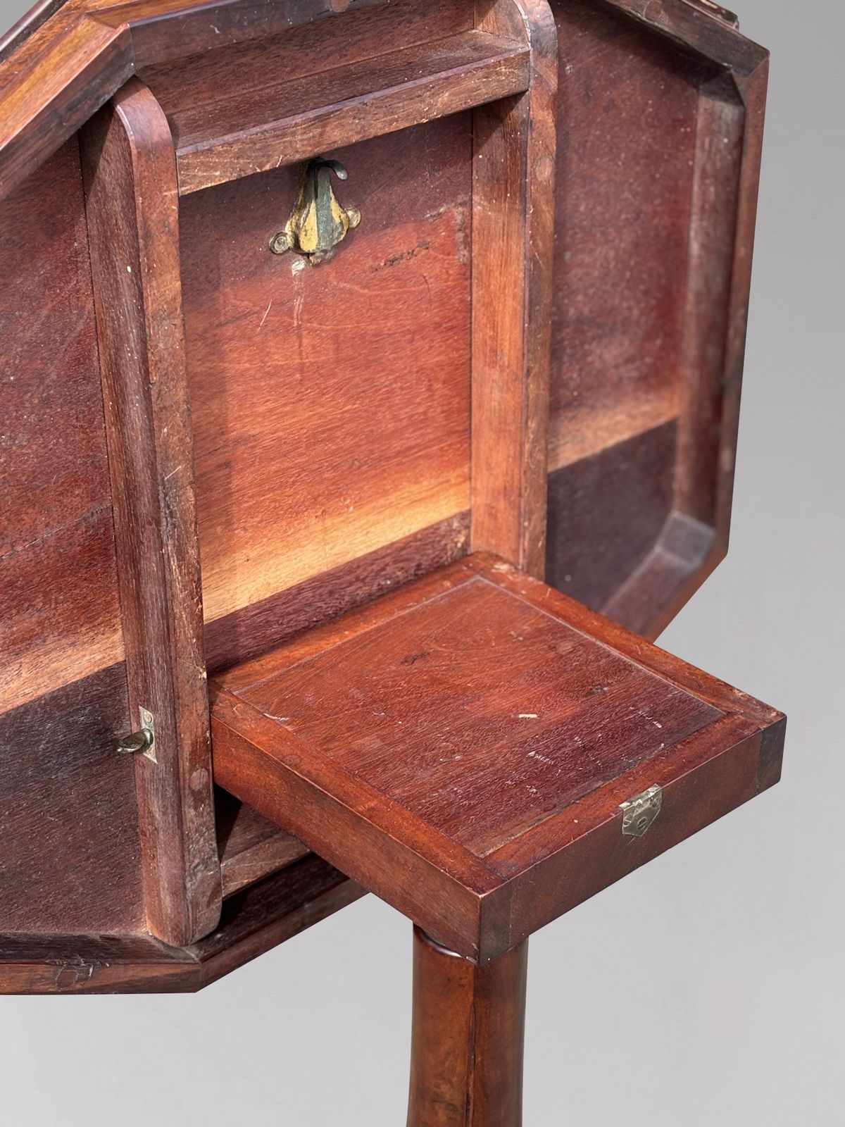 19th Century Victorian Period Walnut Parquetry Tilt Top Occasional Table photo 2900.0