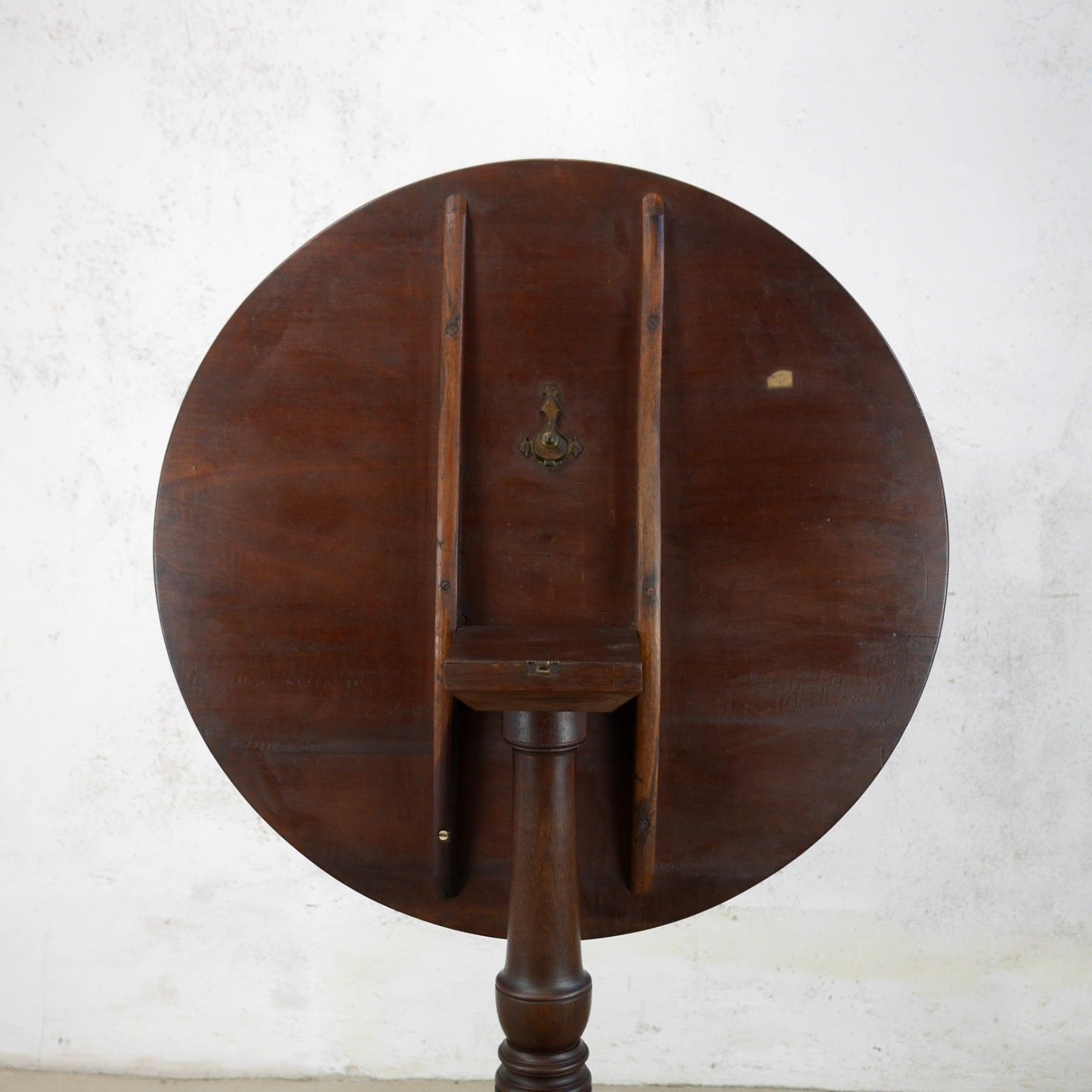 Antique 18th Century Georgian Cuban Mahogany Tripod Tilt Top Table #103062 photo vinterior
