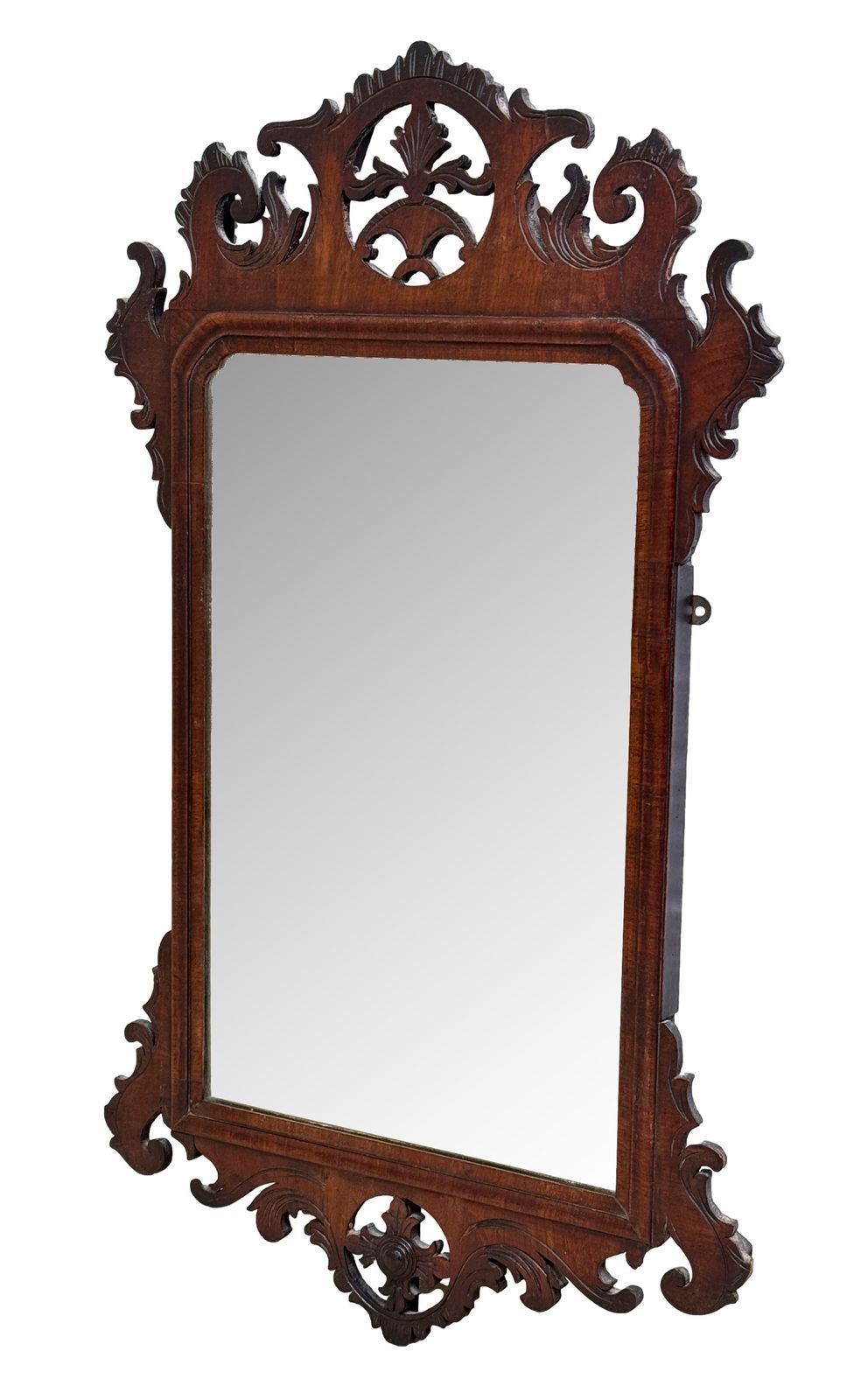 18th Century Georgian Walnut Wall Mirror (England, Circ 1760)