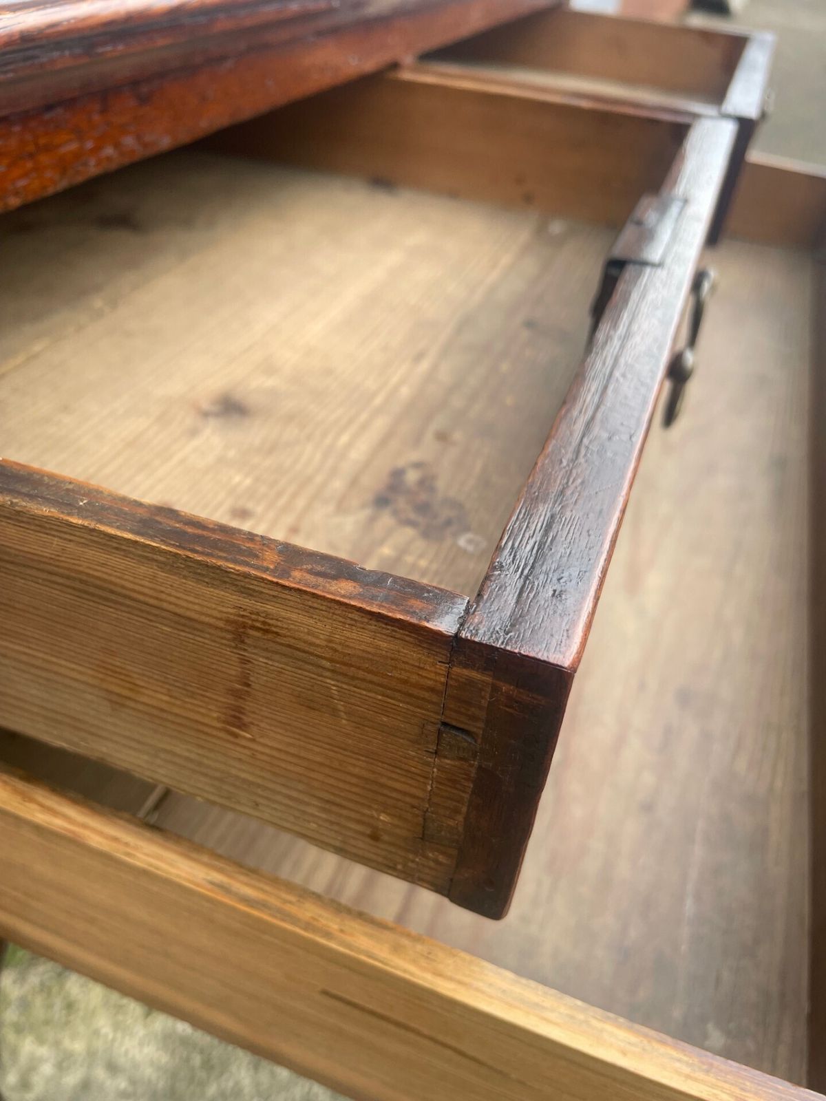Antique Geo III Oak Side Table Lowboy photo Furniture