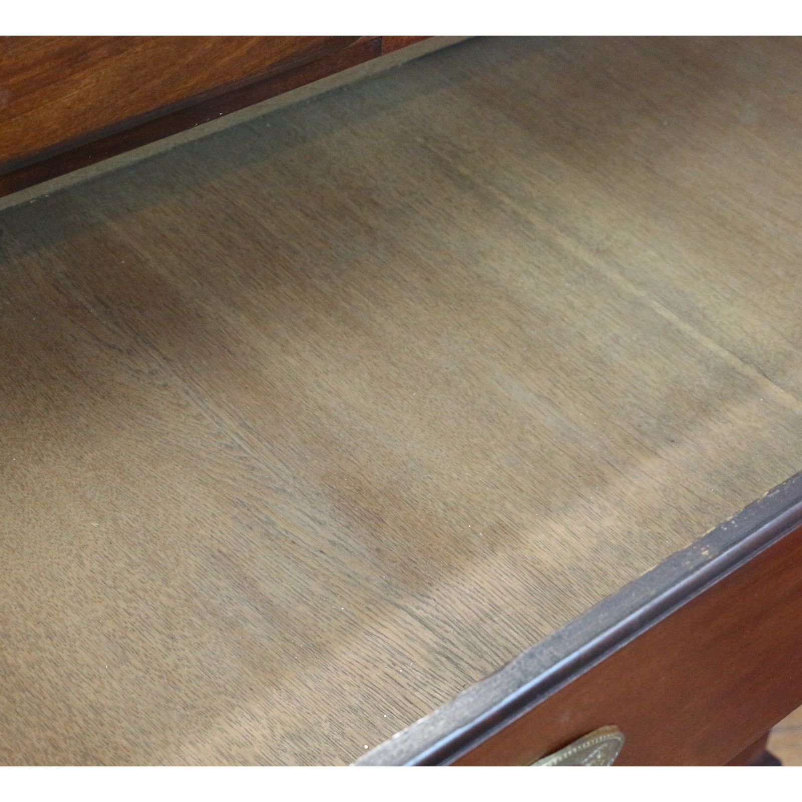 photo for sale A Large Georgian Oak & Mahogany Two Over Four Graduated Chest Of Drawers