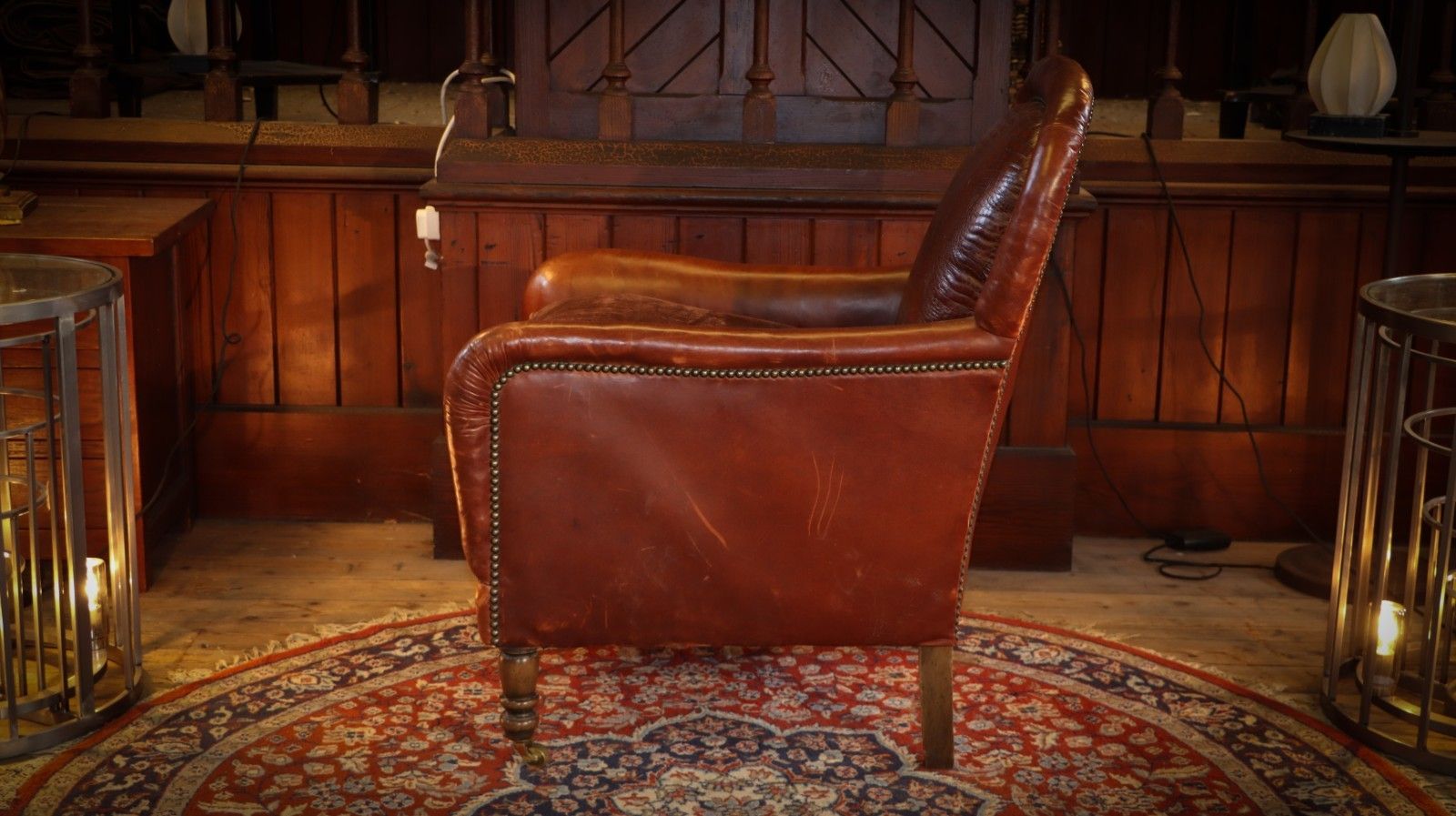 photo vinterior Stunning Tetrad Crocodile Back Leather Armchair Cigar Club Whisky Tan Brown 🚚