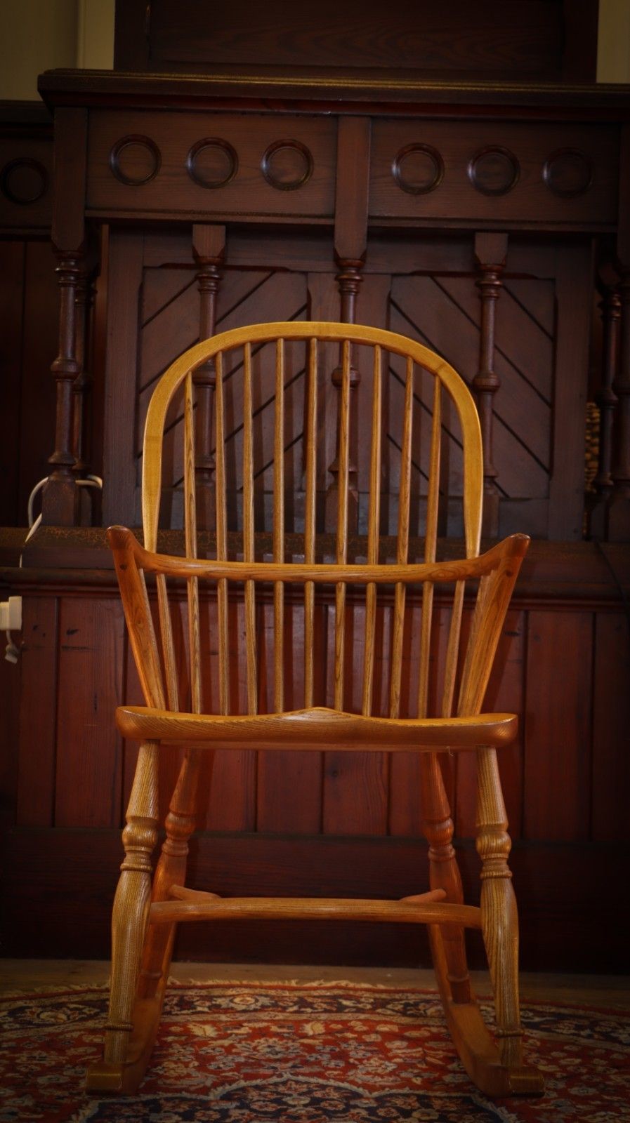 Stunning Georgian 18th Century Windsor Style Bow Spindle Back Rocking Chair 🚚 photo Furniture