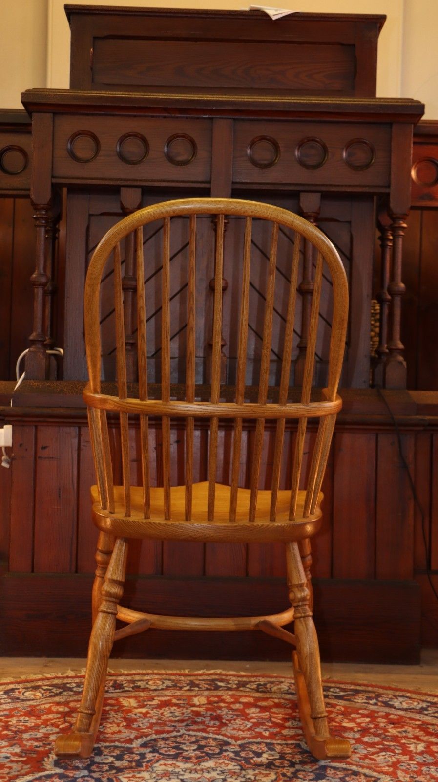 Stunning Georgian 18th Century Windsor Style Bow Spindle Back Rocking Chair 🚚 photo vintage
