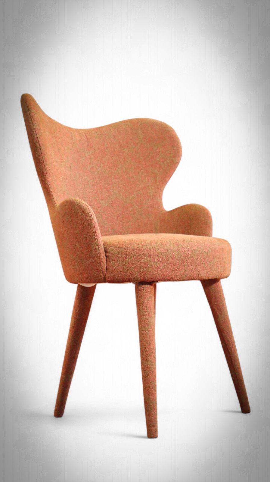 Superb Pair La Fibule Paris Kay Armchairs In Gorgeous Baroque Patterend Fabric🚚 photo for sale