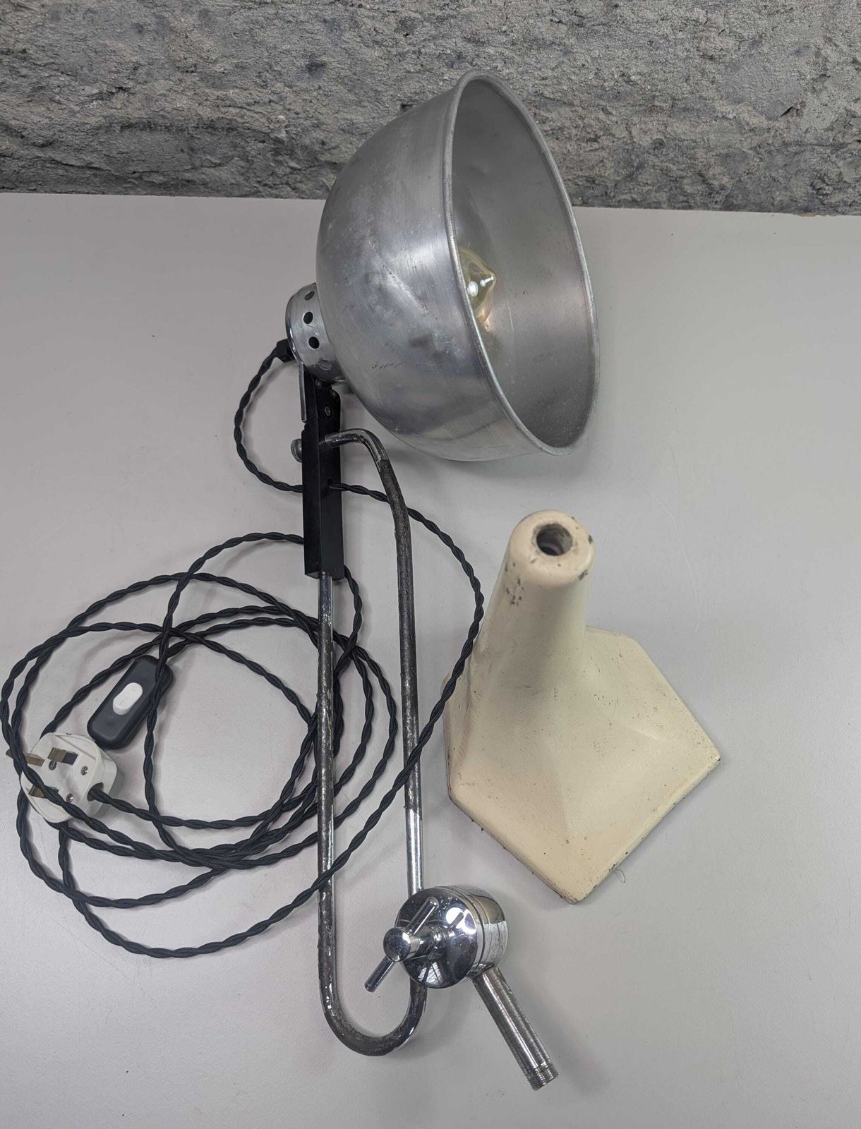 Art Deco Vintage Medical Lamp Made In England, 1930's. photo vintage