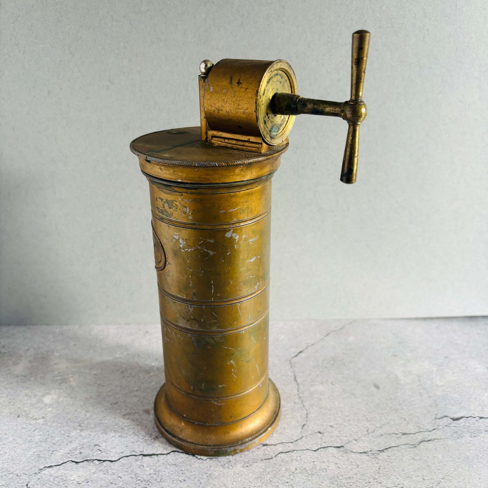 French Antique Brass Colonic Irrigator photo furniture