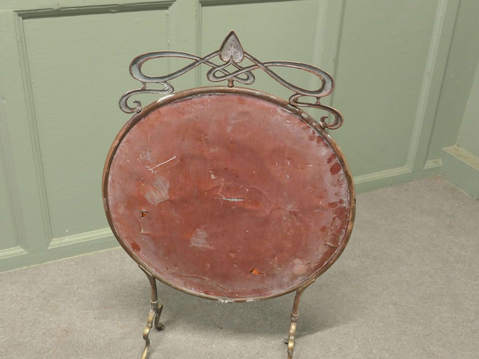 A Superb Art Nouveau Mirror Fire Screen The Fire Screen Is A Superb Quality Piece photo vinterior