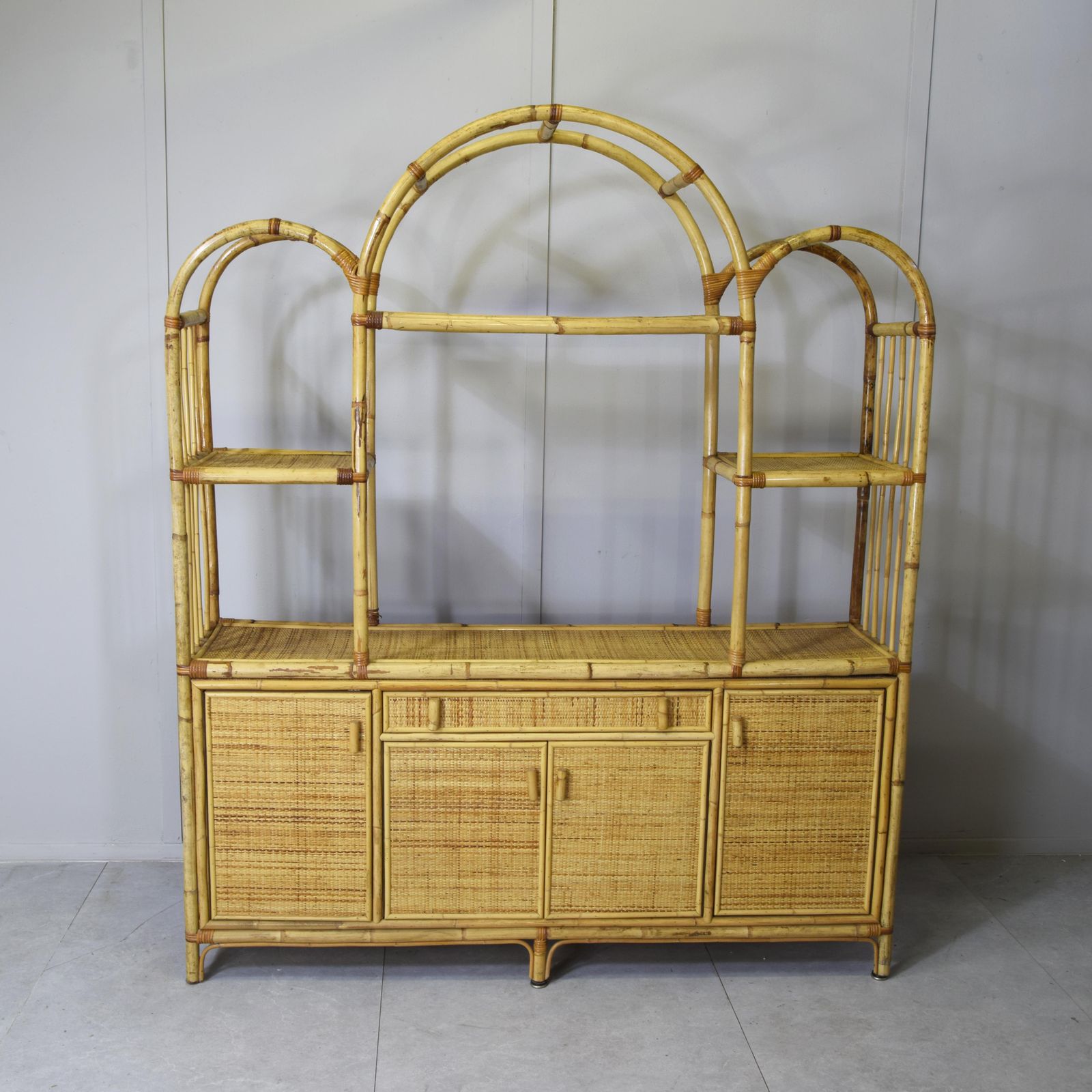 Viavai Del Sud Cabinet In Bamboo And Rattan 1960s photo furniture