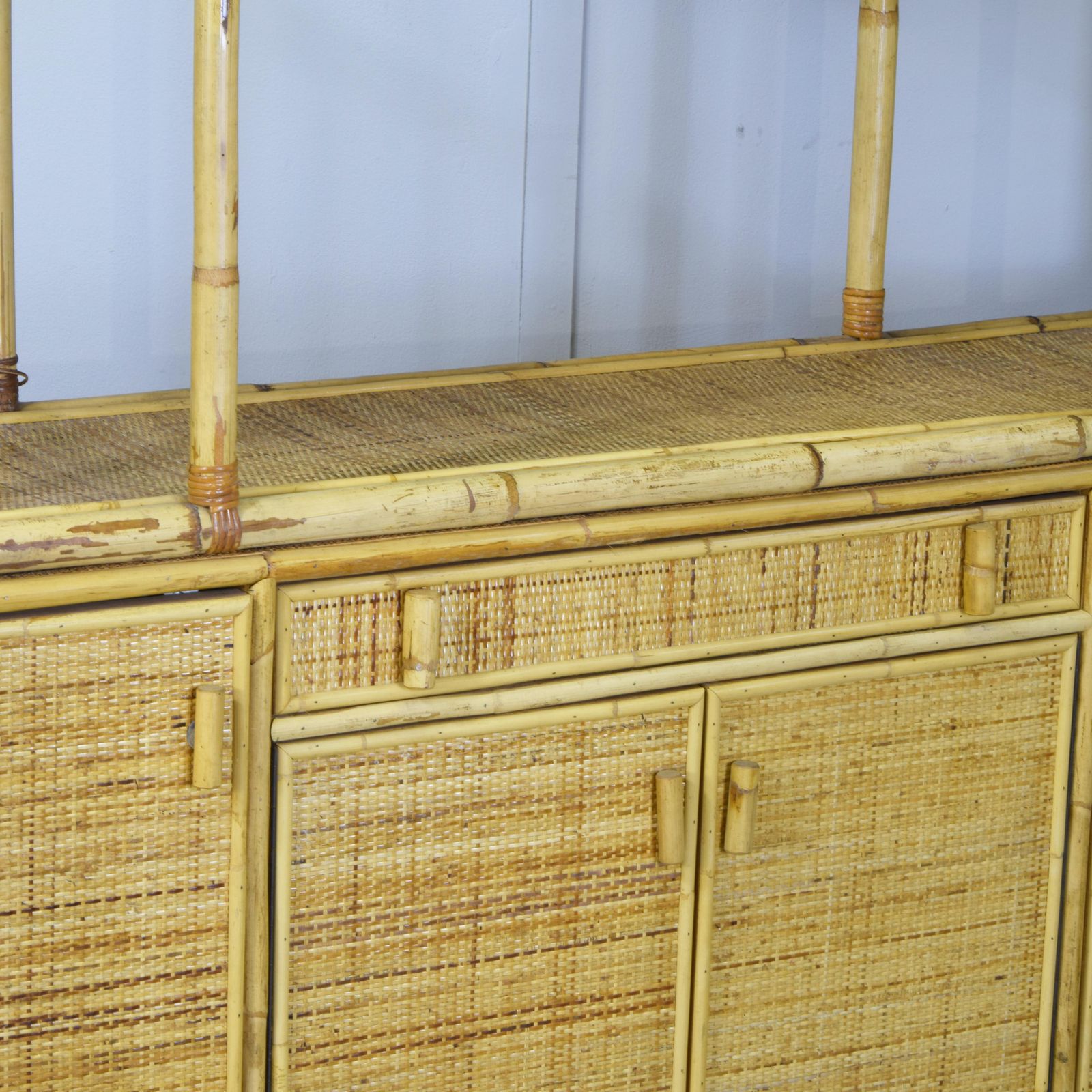 Viavai Del Sud Cabinet In Bamboo And Rattan 1960s photo buy