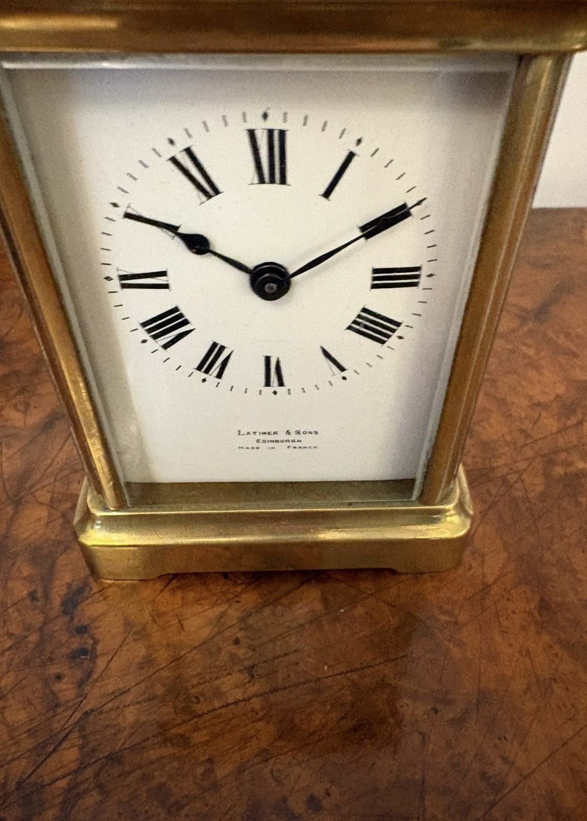 photo furniture Antique French Brass Carriage Clock – Latshea & Sons Edinburgh
