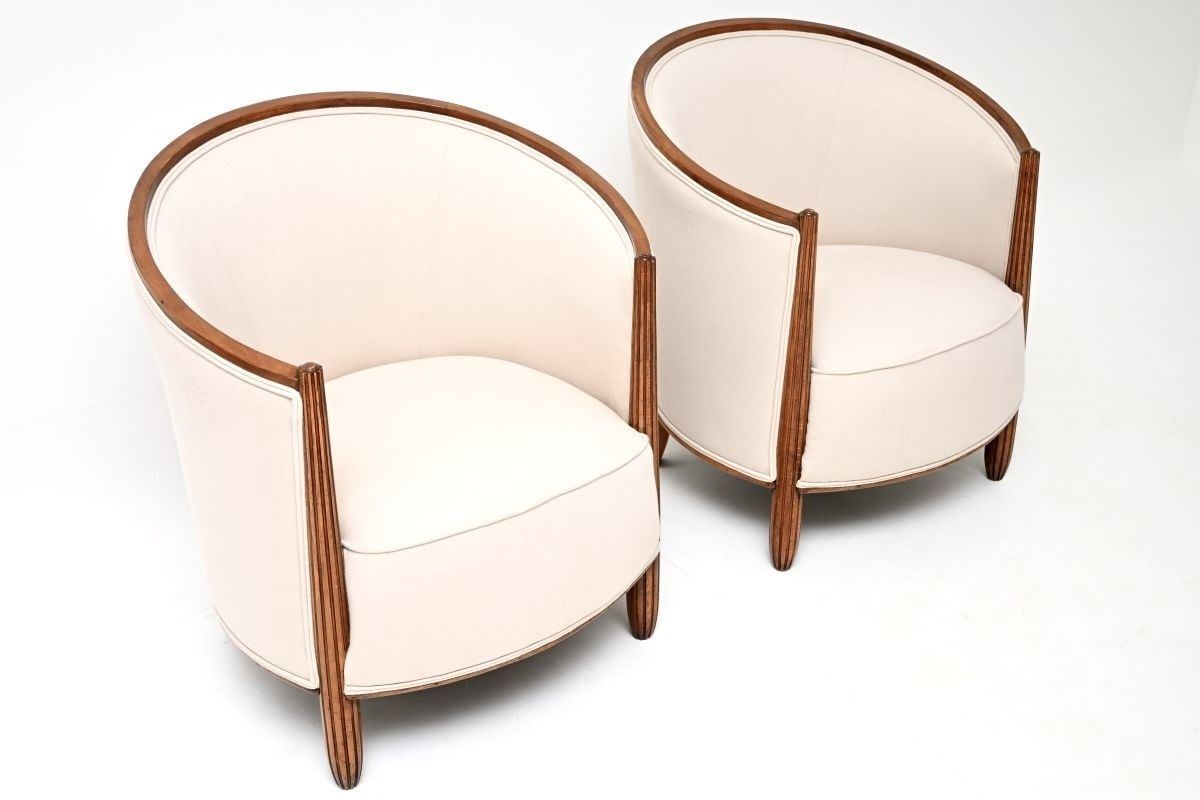 Pair Of French Art Deco Armchairs By Paul Follot photo 5850.0
