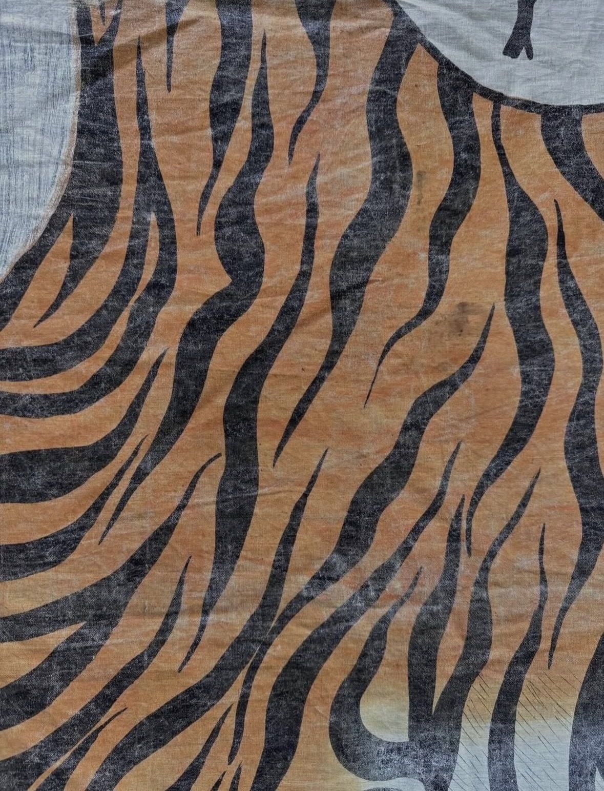 photo furniture 20th Century Indian Bengal Tiger Oil Painting On Linen