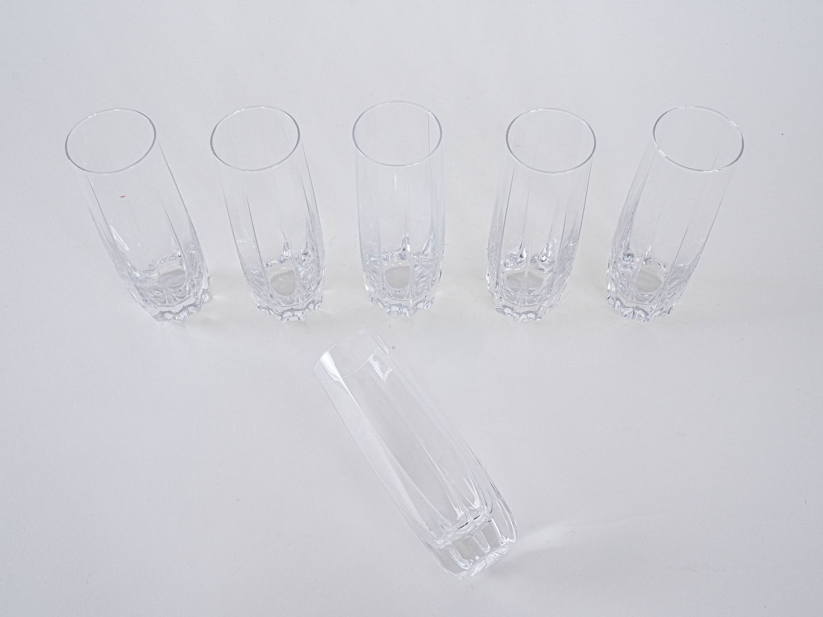 Set Of Six Glasses, Italian Design, 1960s, Made In Italy photo vinterior