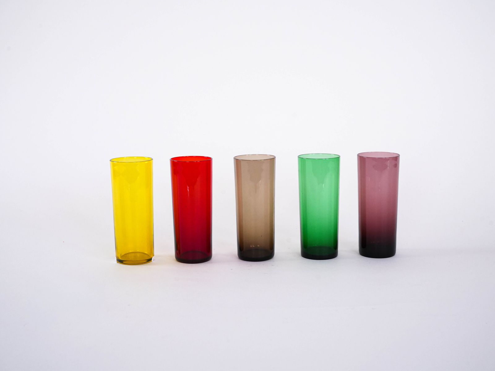 Set Of Coloured Glasses, Italian Design, 1960s, Made In Italy photo Home Decor
