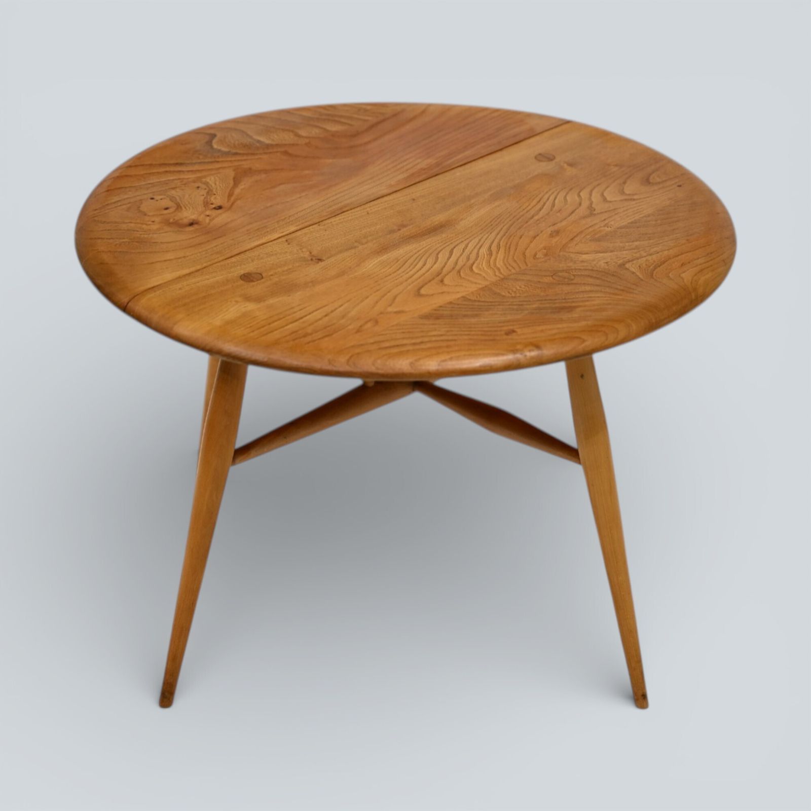 Ercol Round Coffee Table 1960s Retro Light Finish Free Uk Delivery photo buy