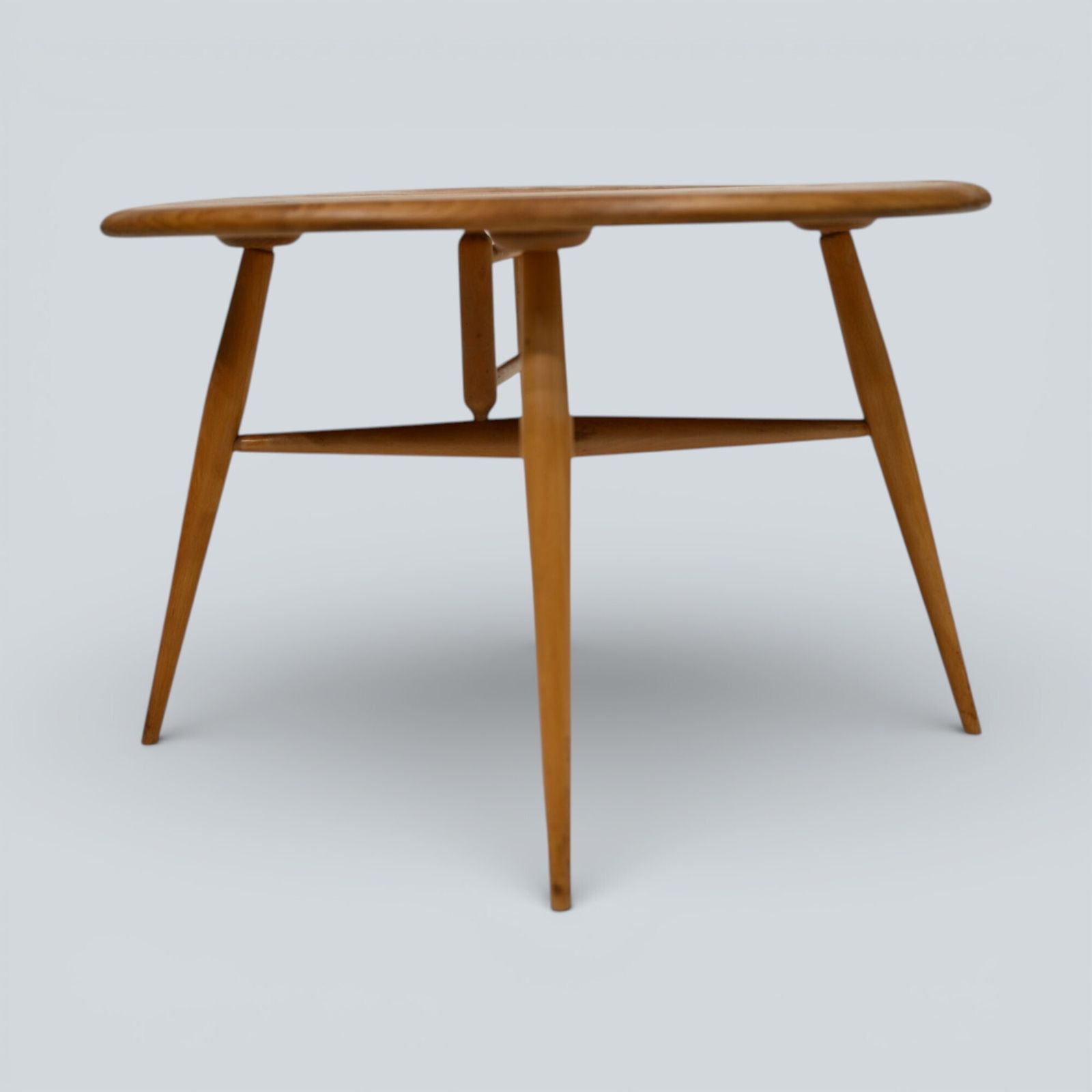 photo buy Ercol Round Coffee Table 1960s Retro Light Finish Free Uk Delivery