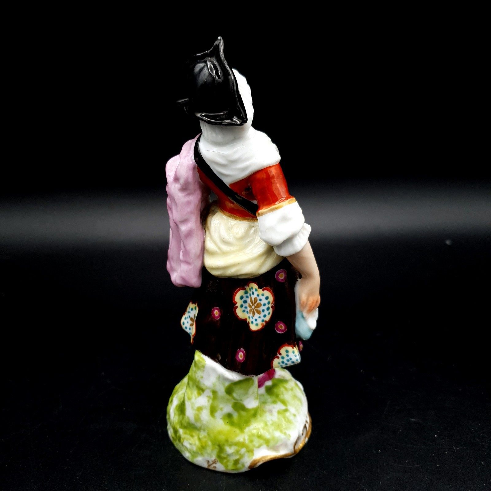 Antique Samson Paris Chelsea Style Porcelain Figure Gold Anchor Mark C.1870 photo Home Decor