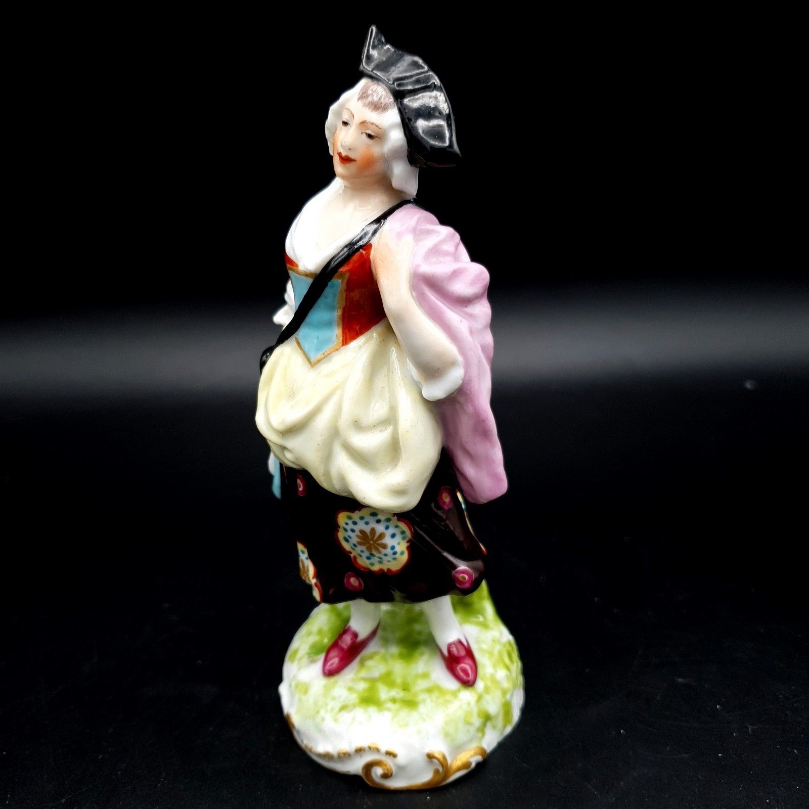Antique Samson Paris Chelsea Style Porcelain Figure Gold Anchor Mark C.1870 photo buy