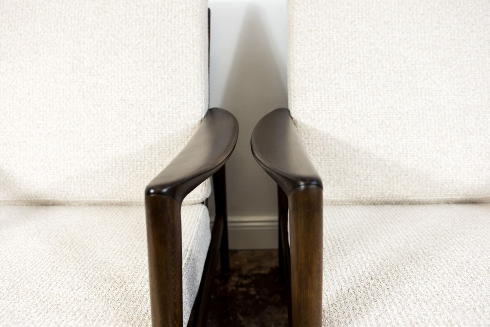 photo for sale Mid Century Modern Armchairs By Sfm, Poland, 1960s, Set Of 2