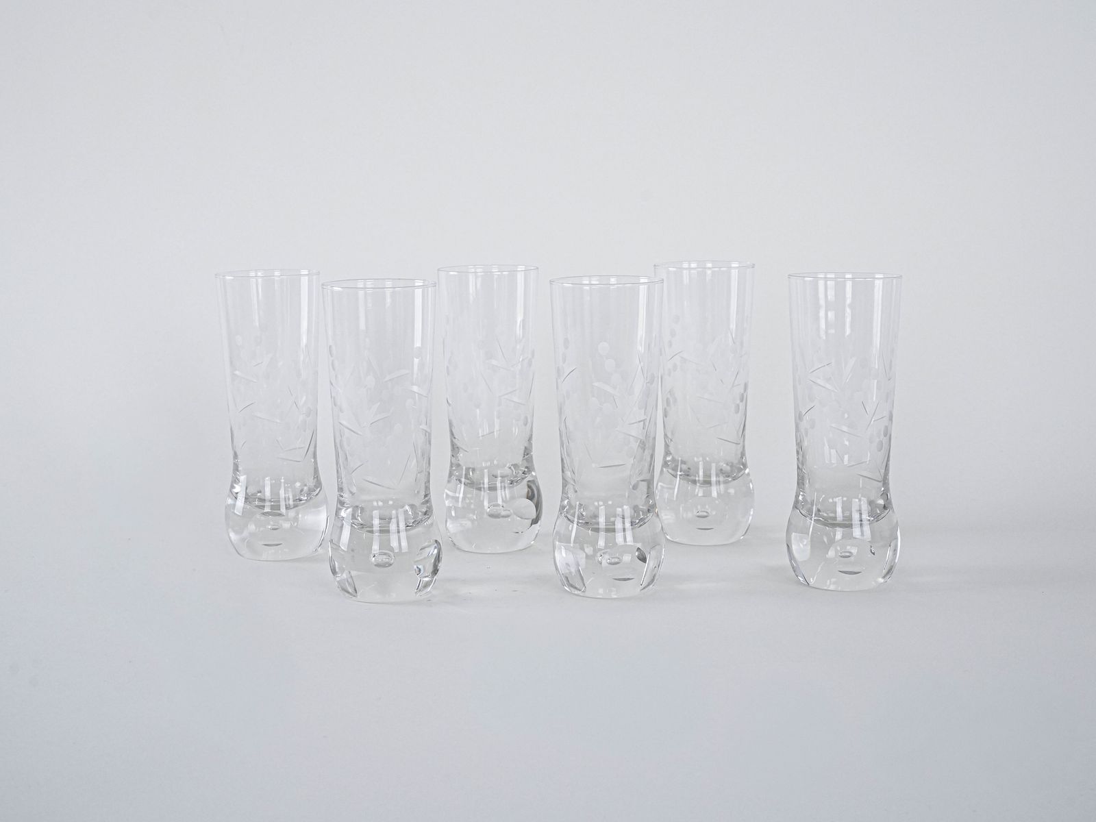 Set Of Six Glasses, Italian Design, 1970s, Made In Ital photo furniture