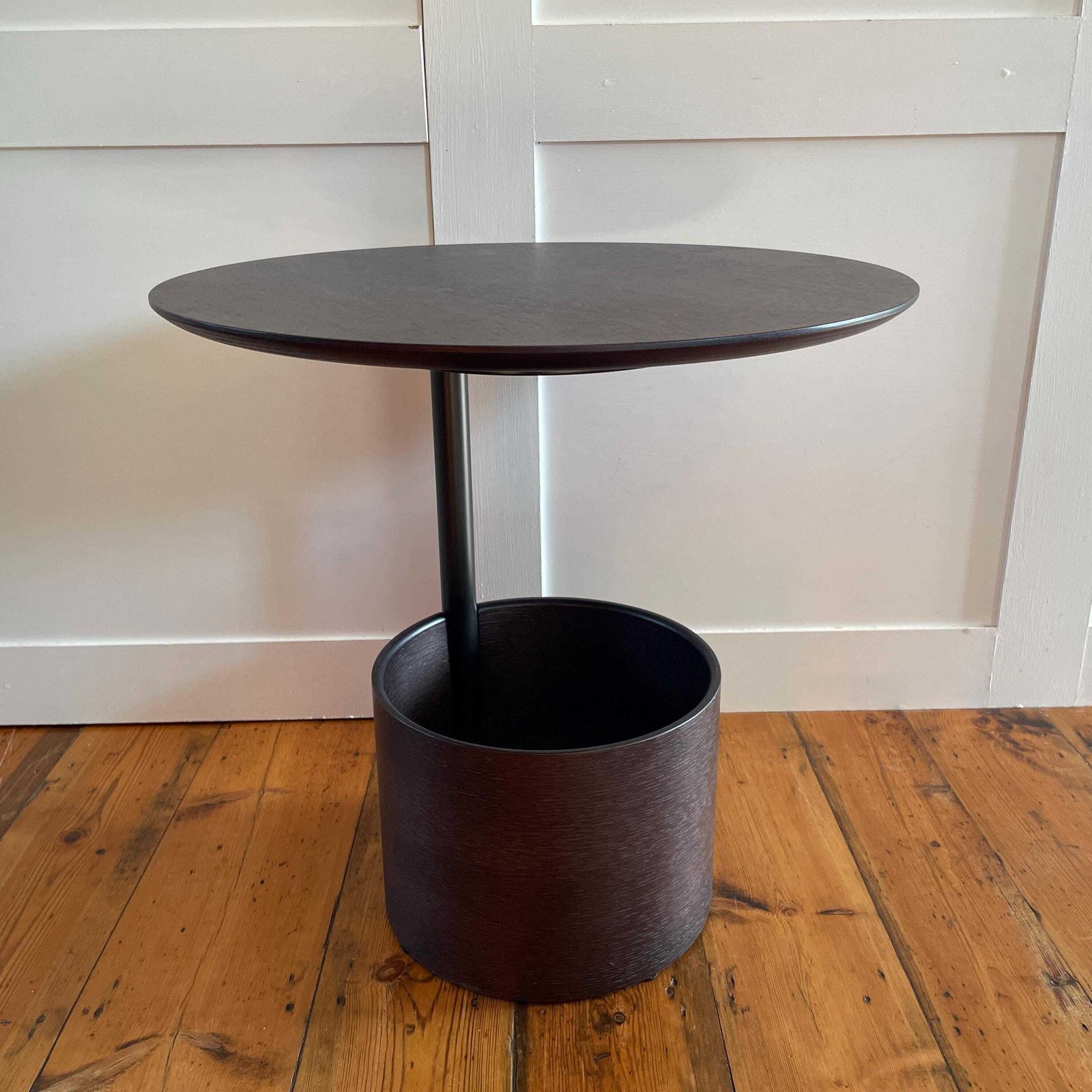 Maze Parasol Coffee Table Small Dark Oak Round Top Modern Contemporary Scandinavian Style Antrei Hartikainen photo furniture