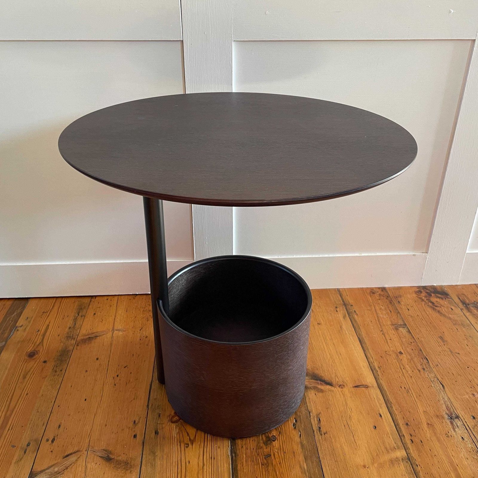 Maze Parasol Coffee Table Small Dark Oak Round Top Modern Contemporary Scandinavian Style Antrei Hartikainen photo 475.0