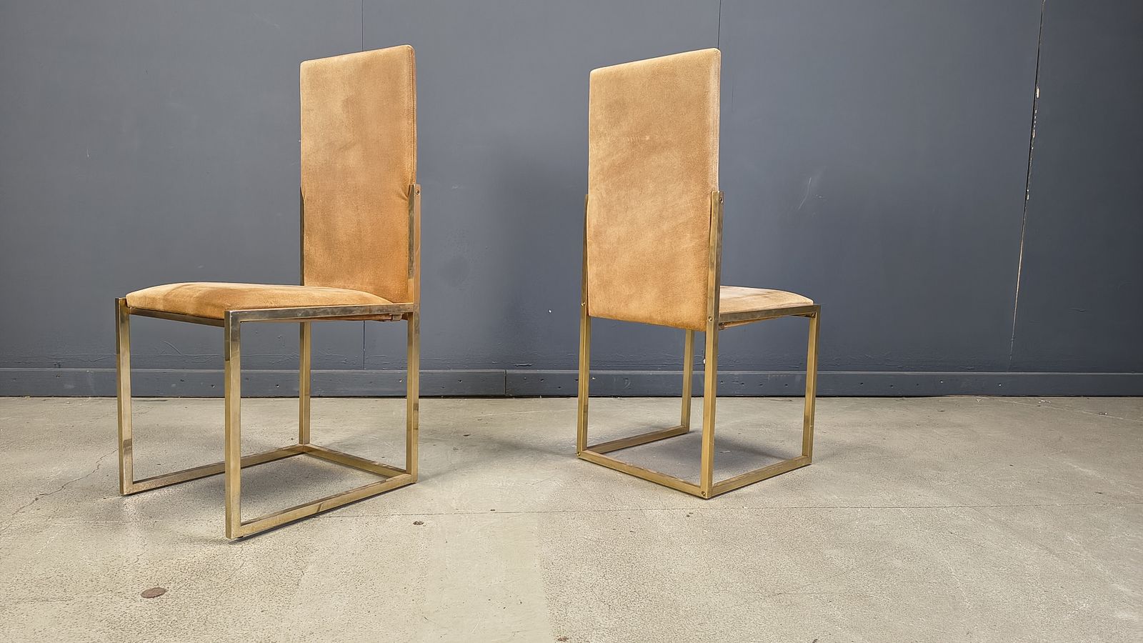 Brass Dining Chairs By Belgochrom, 1970s   Set Of 6 photo for sale