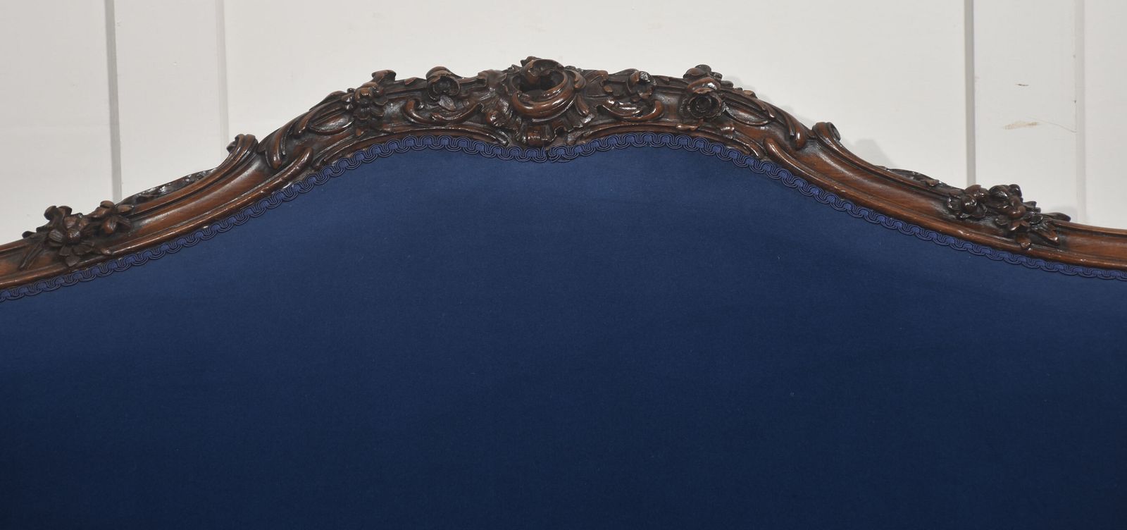 19th Century Carved Walnut Settee photo furniture
