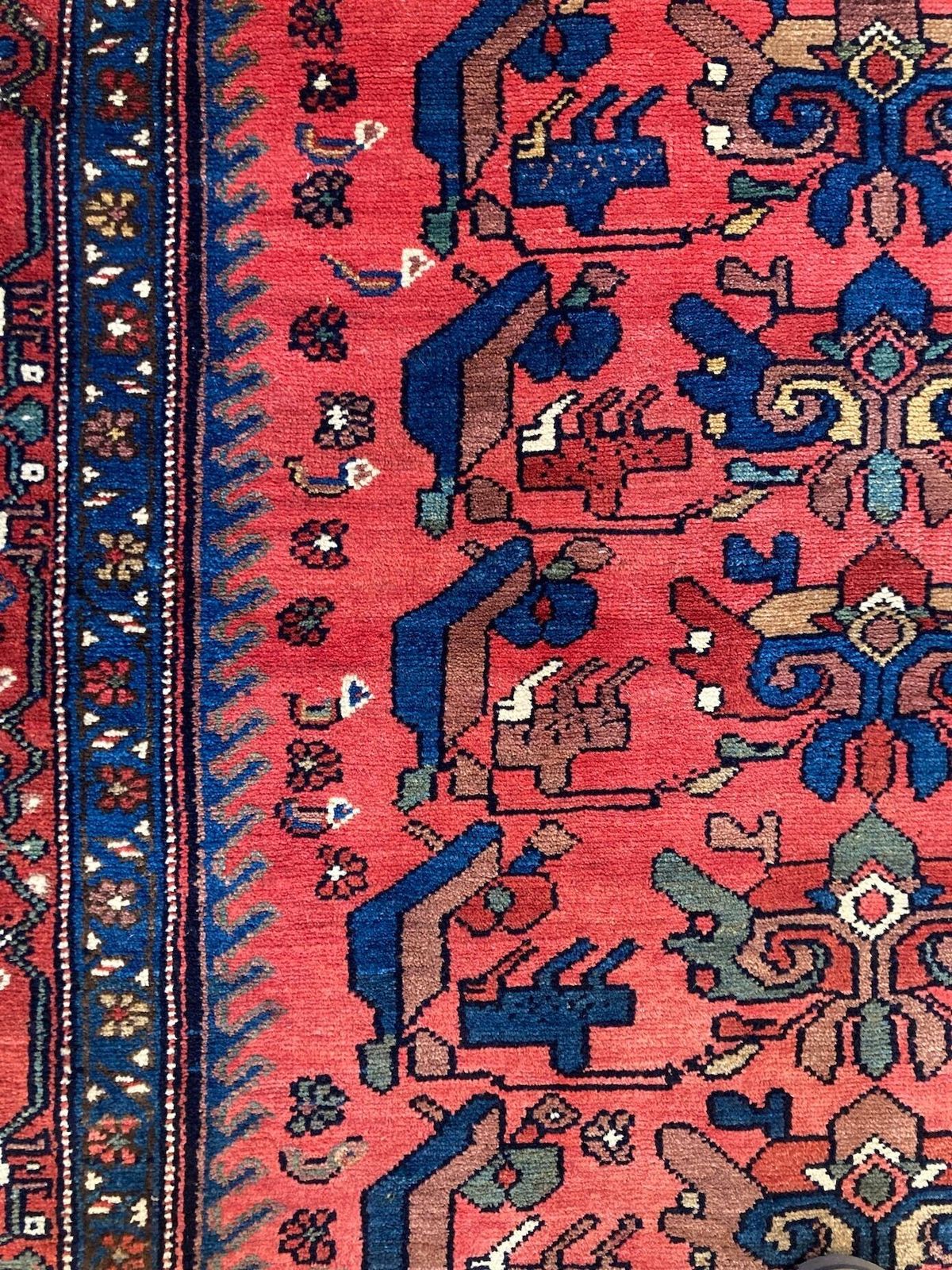 Textiles Antique Hamadan Rug 1.97m X 1.22m photo