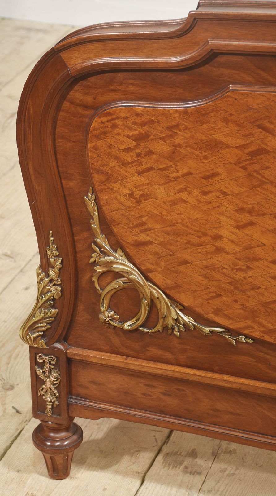 photo furniture Fine Louis XVI Style Mahogany And Parquetry Double Bed