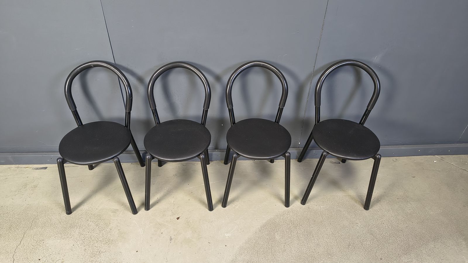 Postmodern Italian Dining Chairs Set Of 4   1980s photo furniture