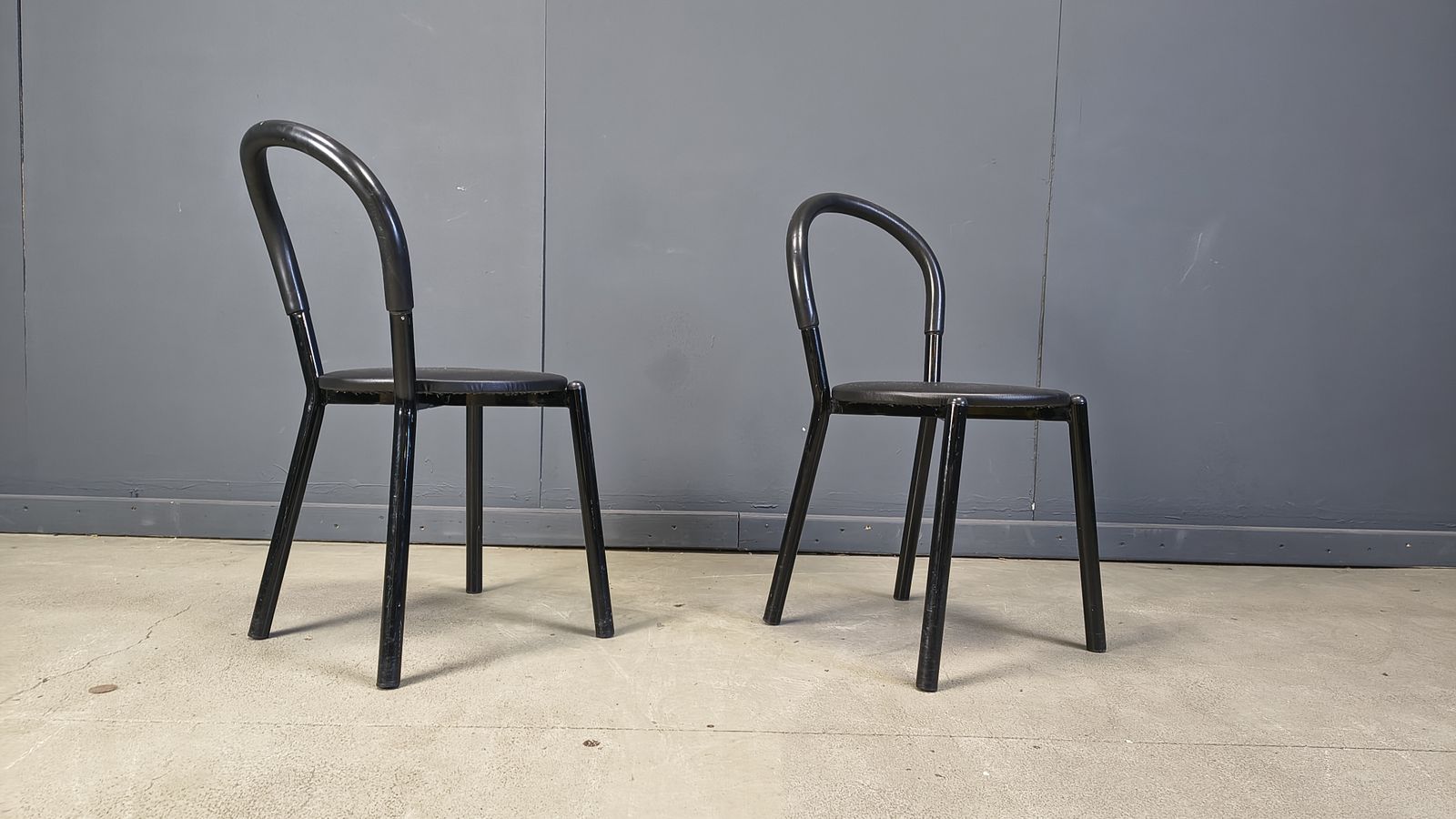 Postmodern Italian Dining Chairs Set Of 4   1980s photo 595.0