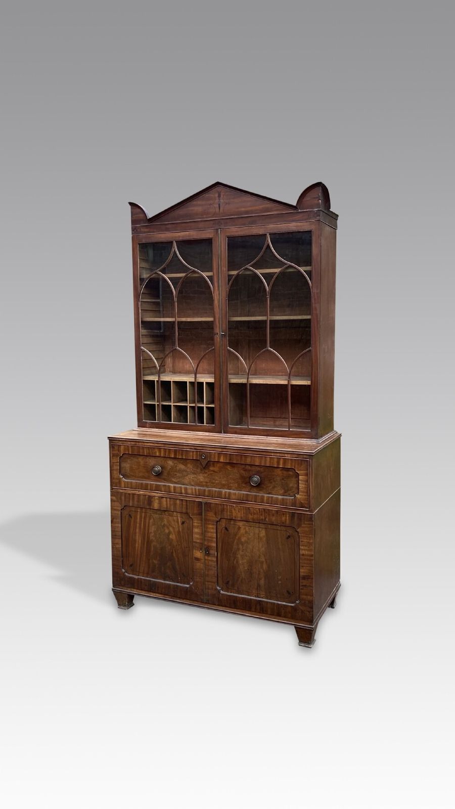 George IV Mahogany Secretaire Bookcase photo Furniture