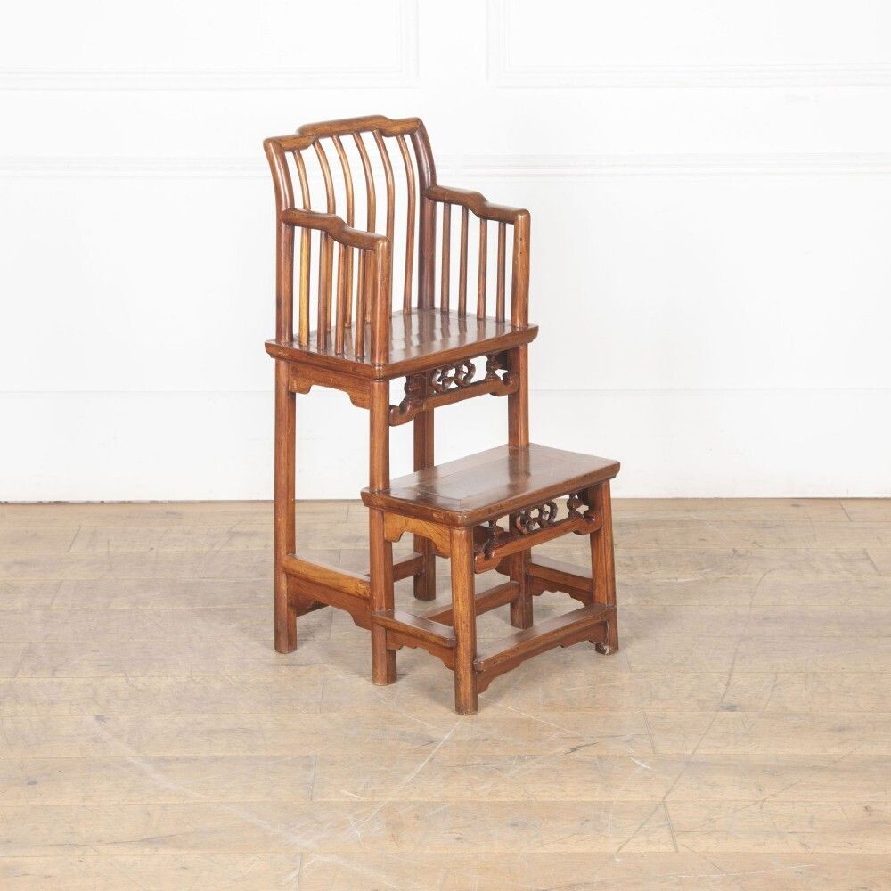 20th Century Chinese Hardwood High Chair photo furniture