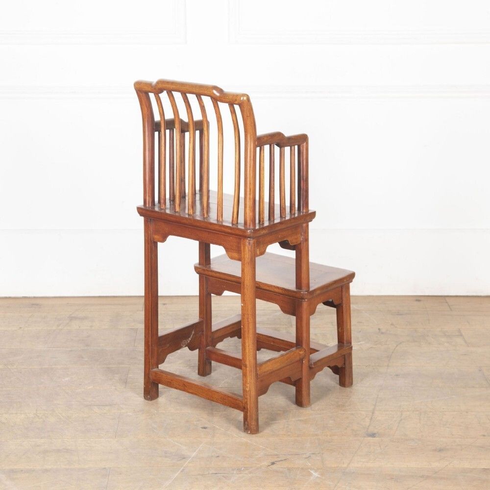 20th Century Chinese Hardwood High Chair photo 875.0