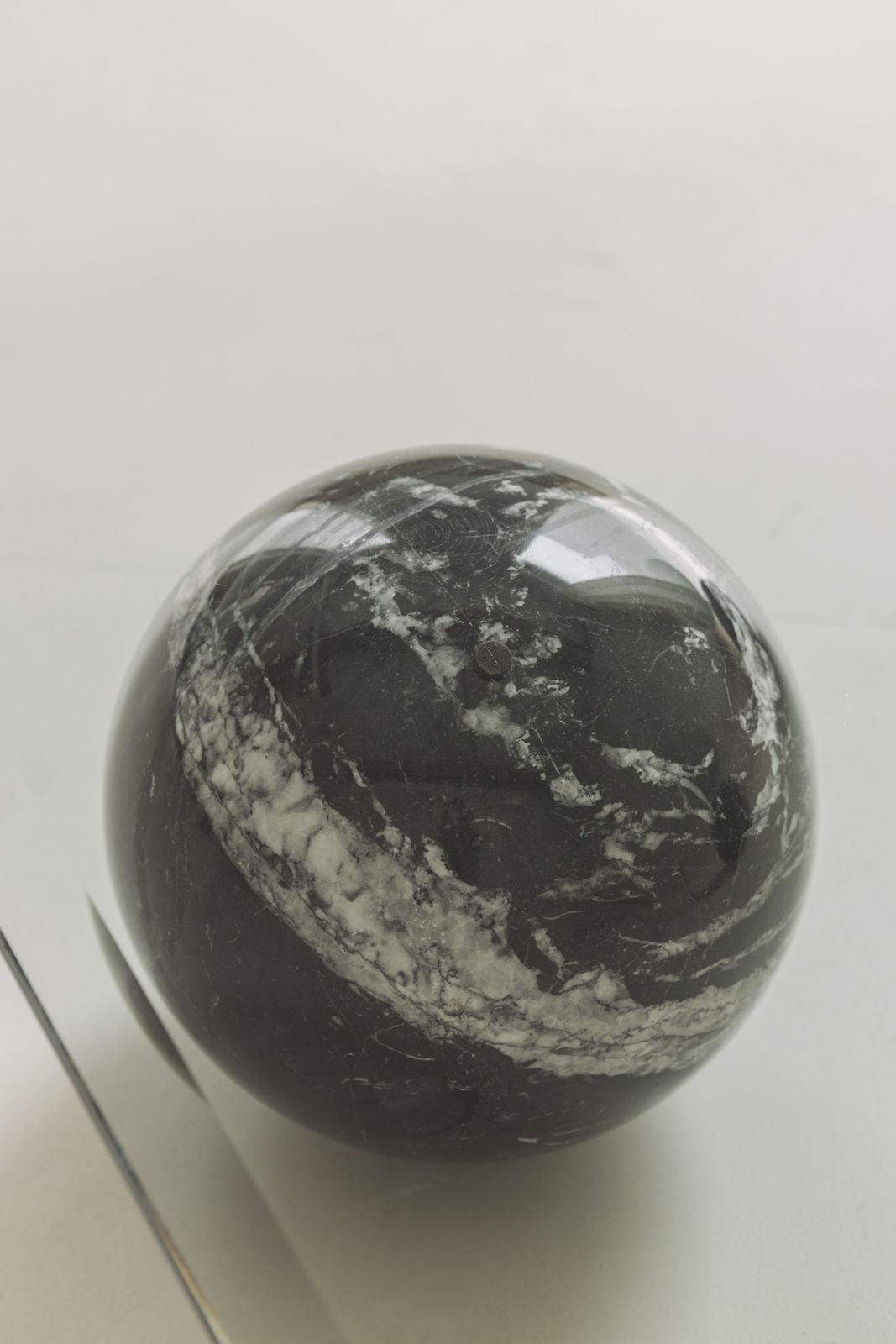 Square Marble & Glass Coffee Table In The Taste Of Massimo Vignelli, Italy 1970s photo buy