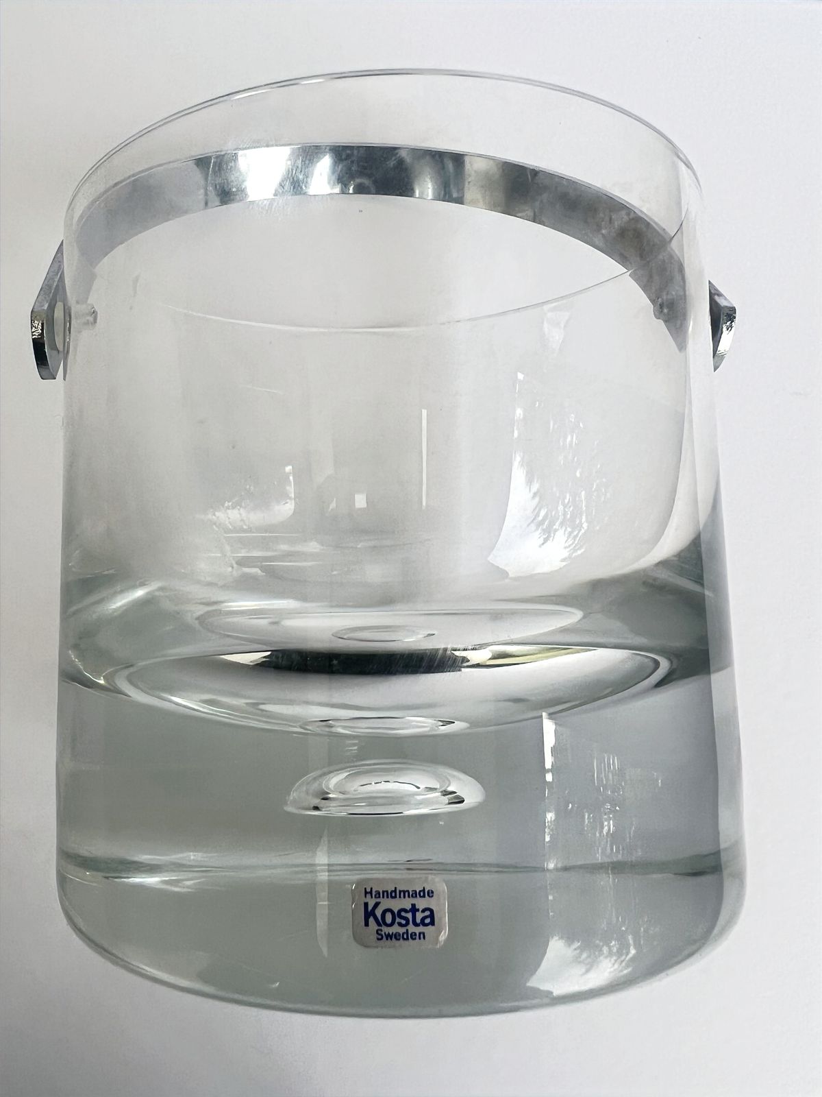Kosta Boda Sweden Pippi Glass Ice Bucket Designed By Vicke Lindstrand photo vinterior