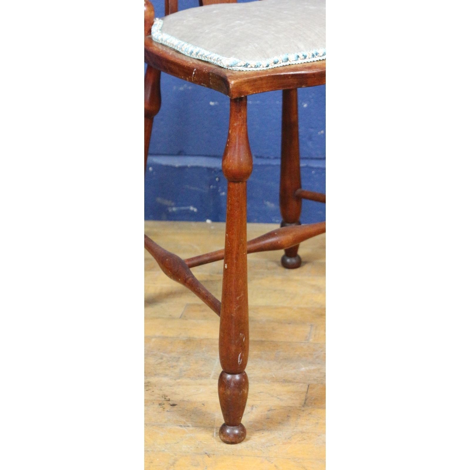 A C19th Arts And Crafts Carved And Turned Ash Bedroom Side Chair photo buy