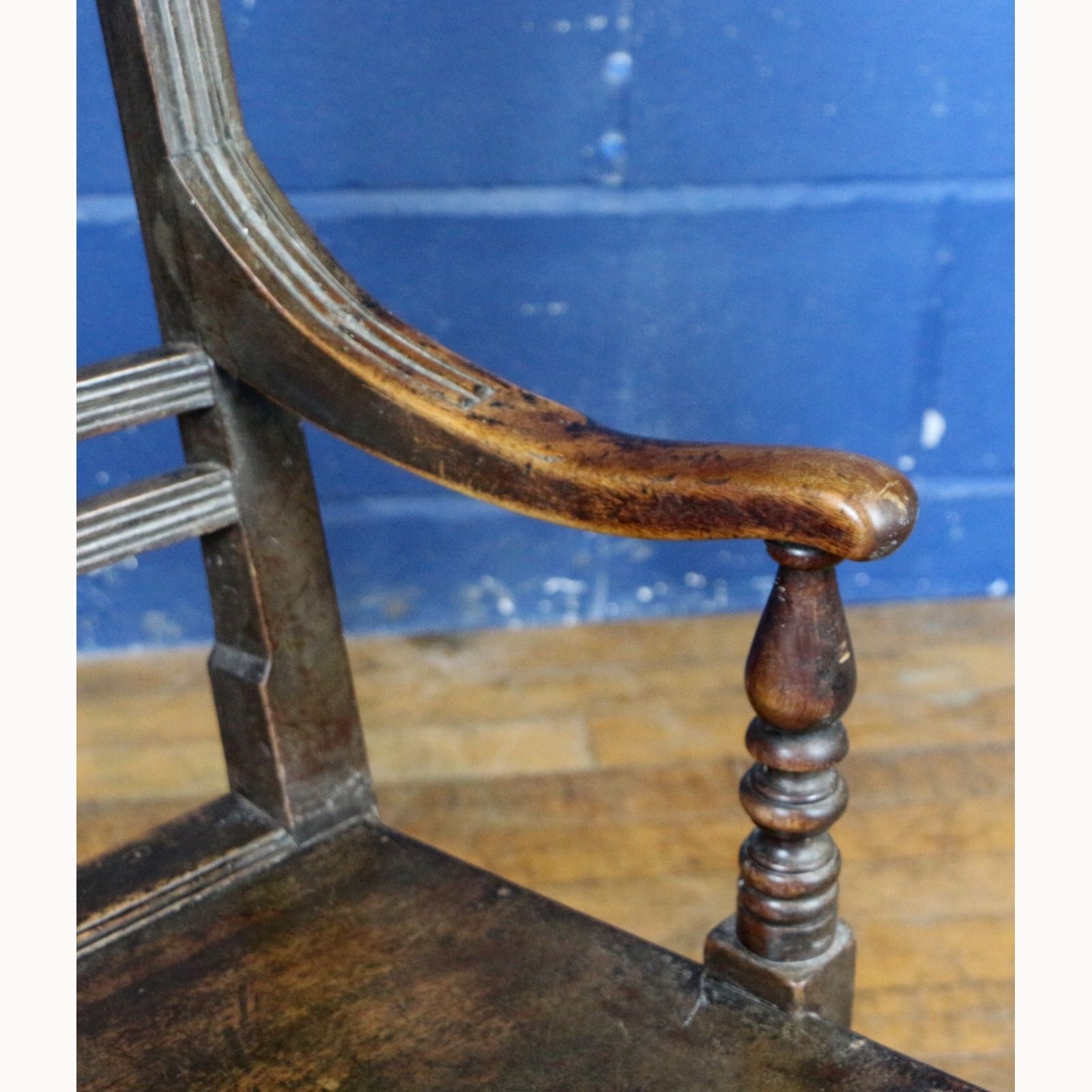 An C18th Carved Fruitwood Country Estate Built Rocking Chair photo 210.0