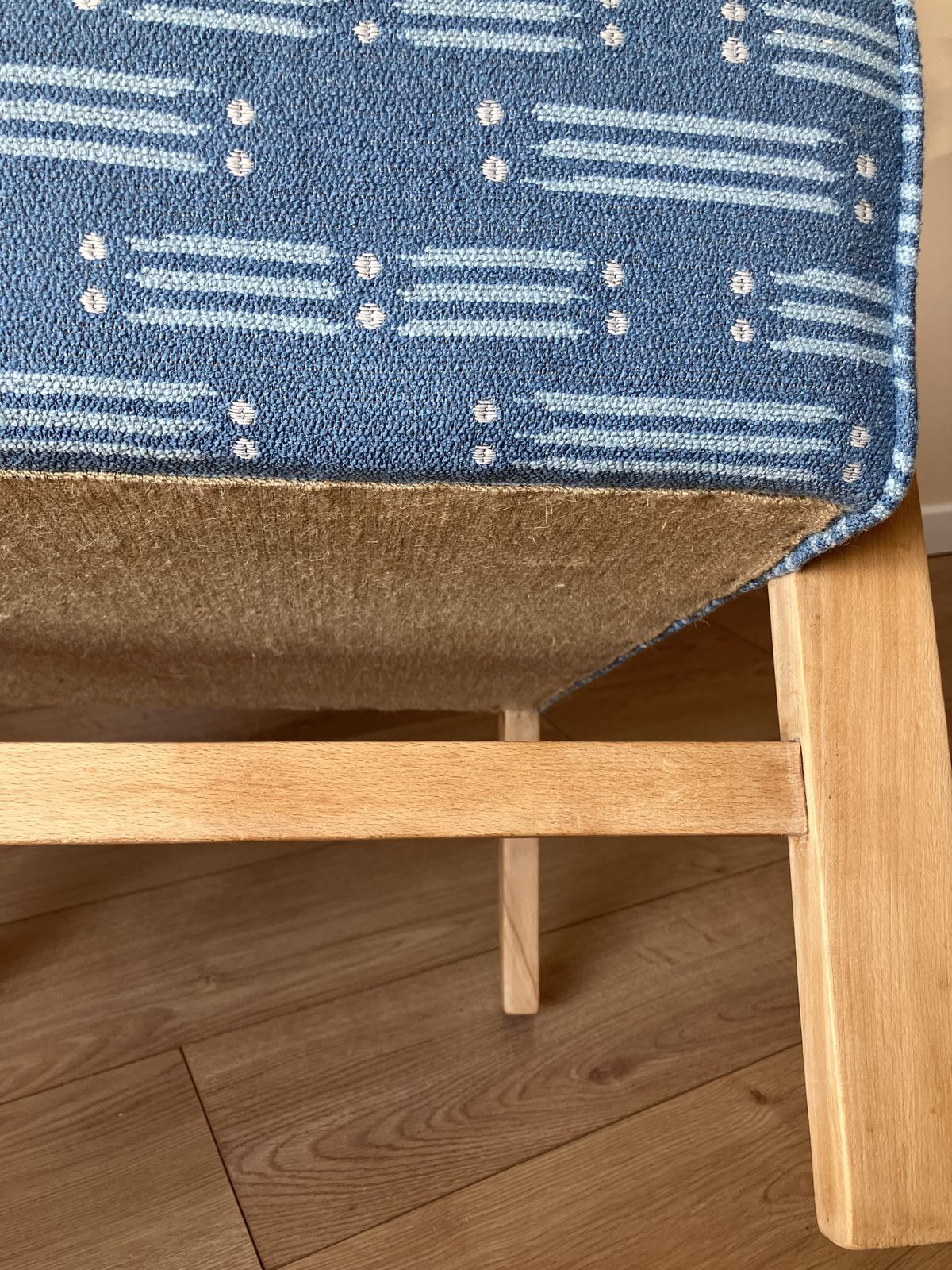 photo furniture Reupholstered Mid Century Style Bentwood Arm Chair