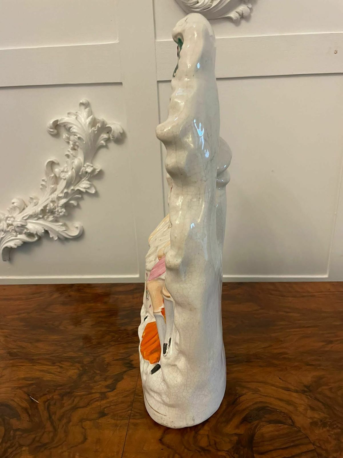Antique 19th Century Staffordshire Flatback Figure Of A Wedding Scene photo Home Decor